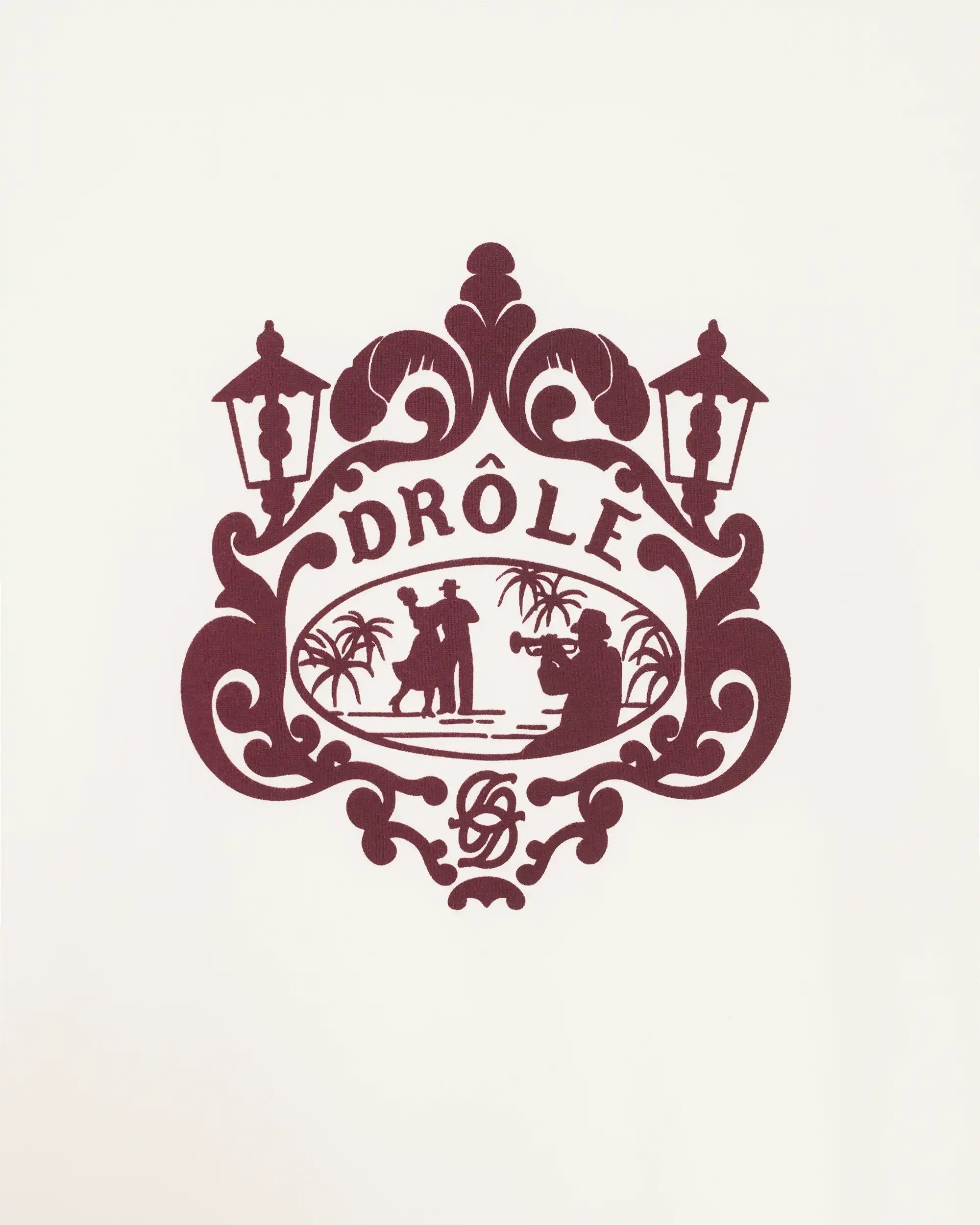 Drôle de Monsieur Danseurs T-Shirt Off-White Baumwolle