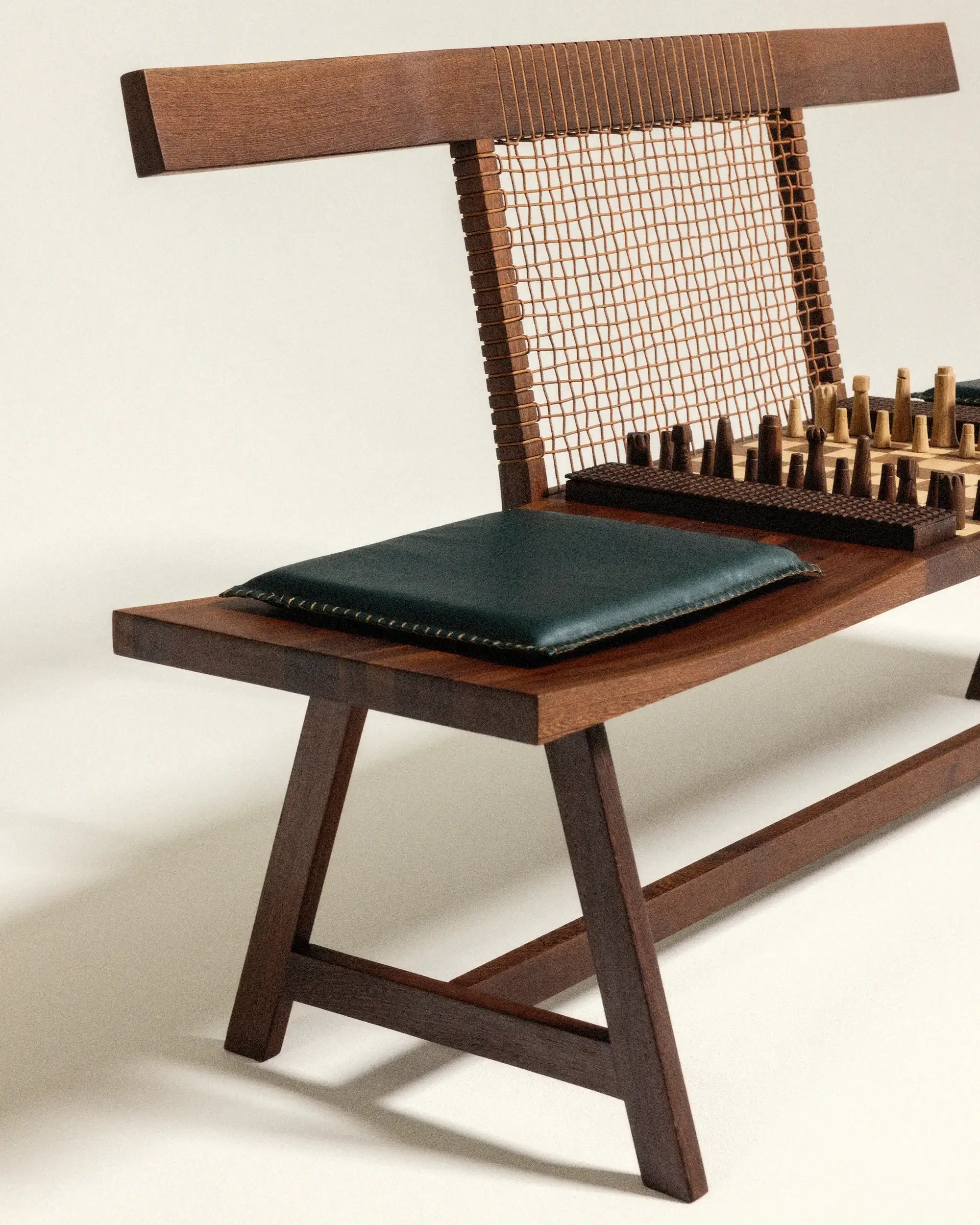 Drôle De Monsieur Le Banc d’Échecs Schachbank Holz OS