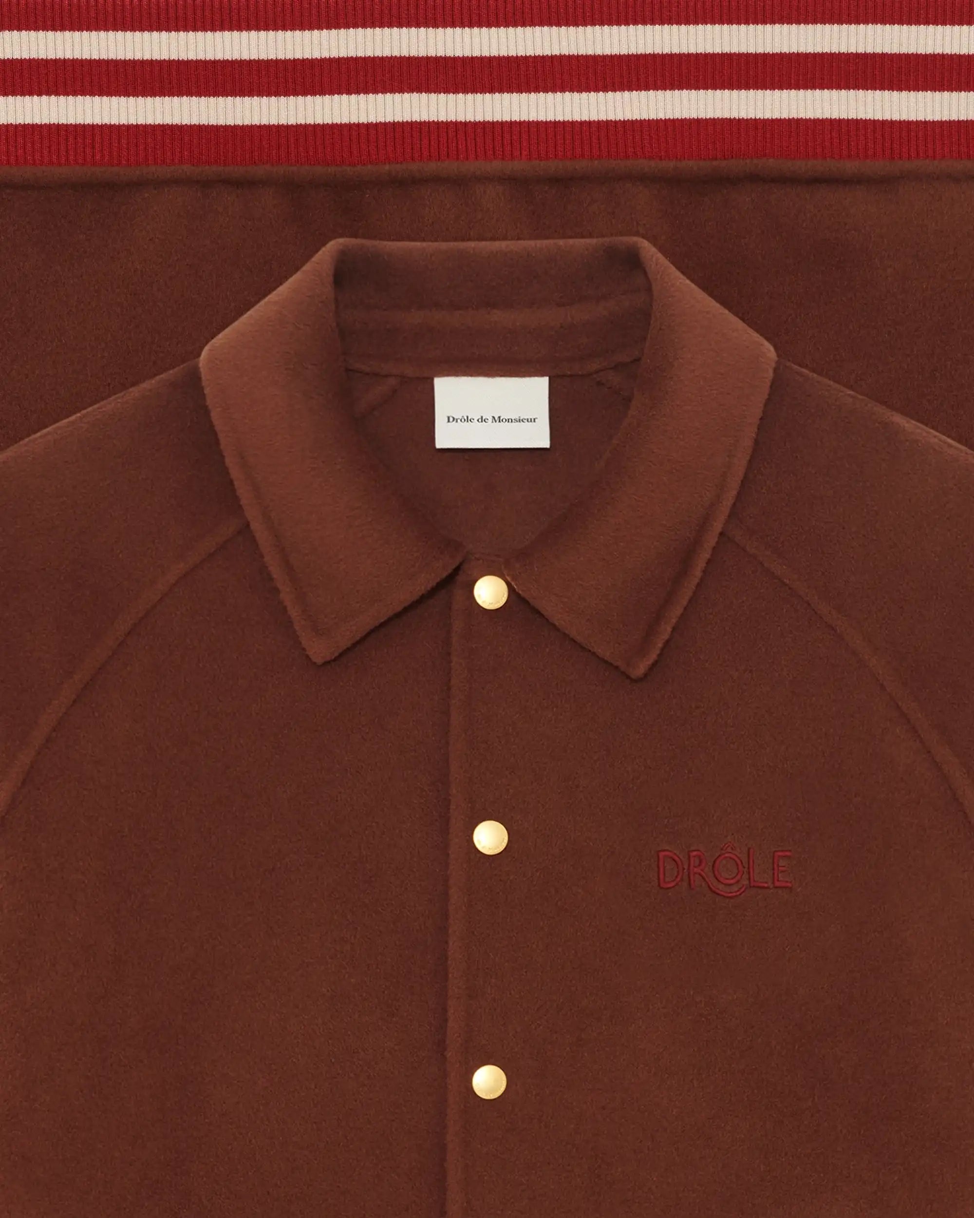 Drôle De Monsieur Bomber Drôle Bomberjacke Wolle Braun