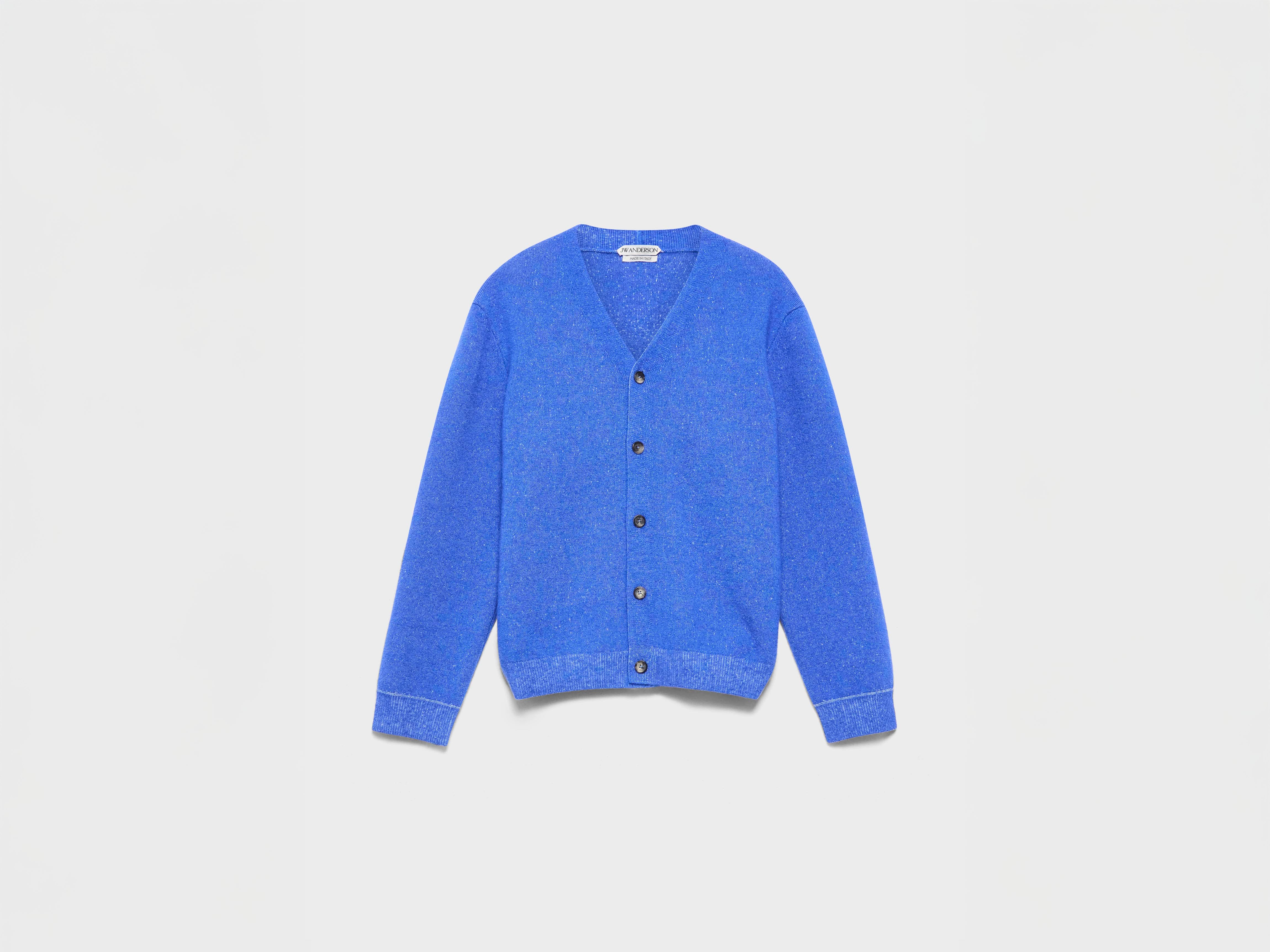 J.W.Anderson Mohair Cardigan Strickjacke Cobalt Herren