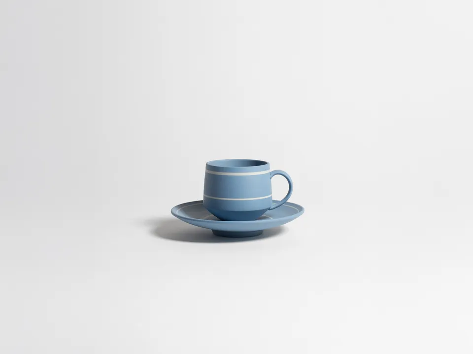 J.W.Anderson Tea Cup & Saucer Teetasse Hellblau