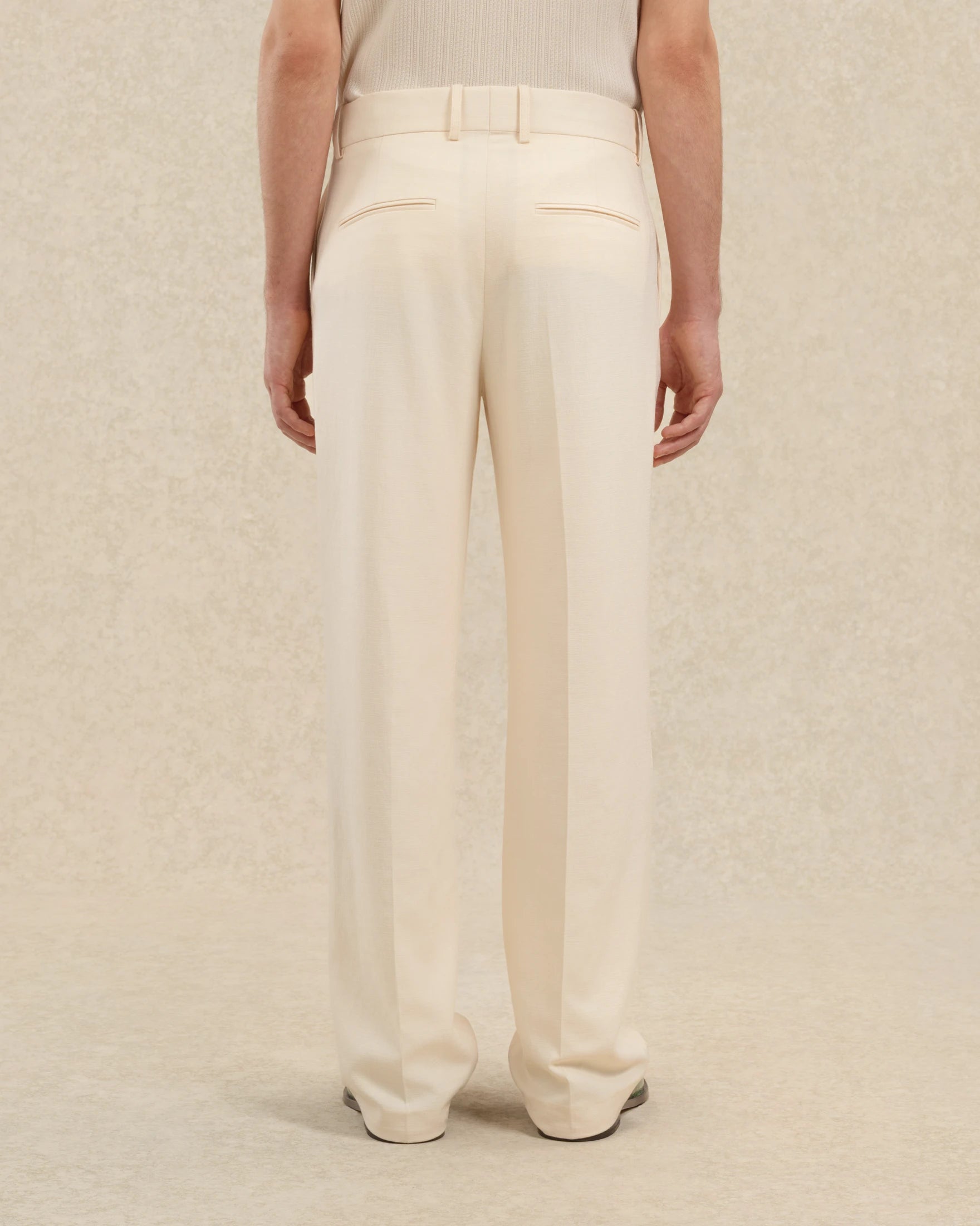 Drôle De Monsieur Pantalon Golfeur Hose Off White Viskose