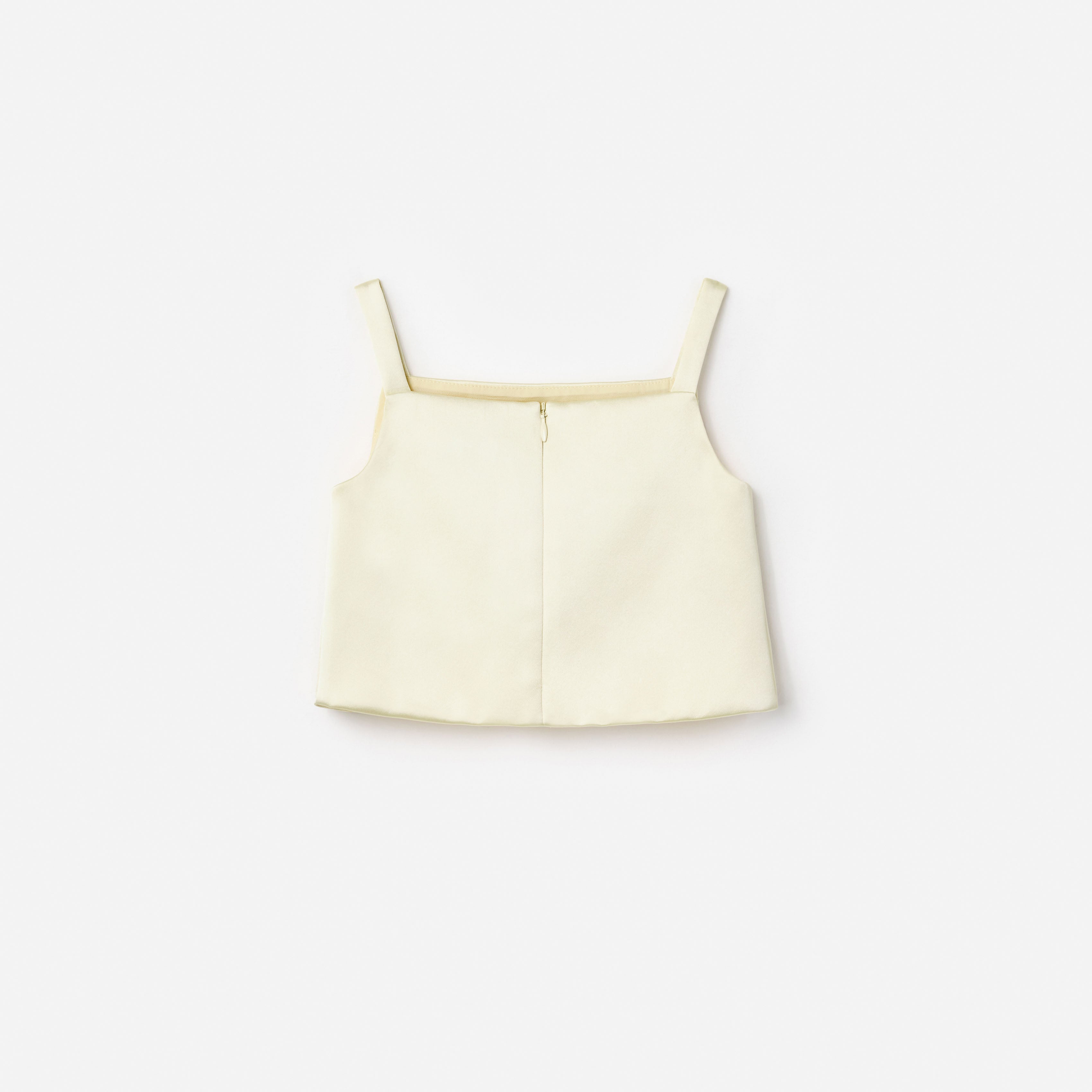 Self Portrait Tops Yellow Satin Sequin Flower Top Gelb 7/8 Jahre