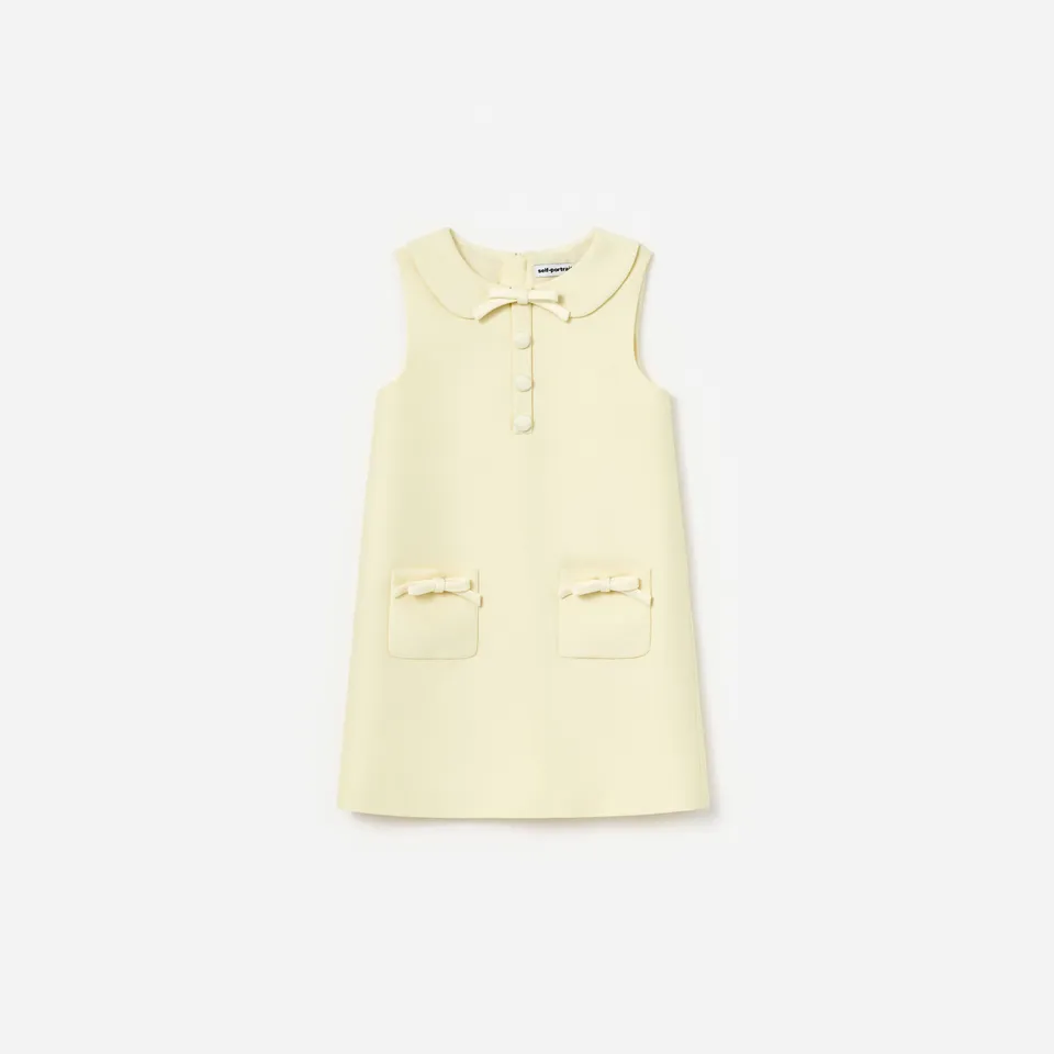Self-Portrait Yellow Taffeta Shift Kinderkleid Gelb 6-7