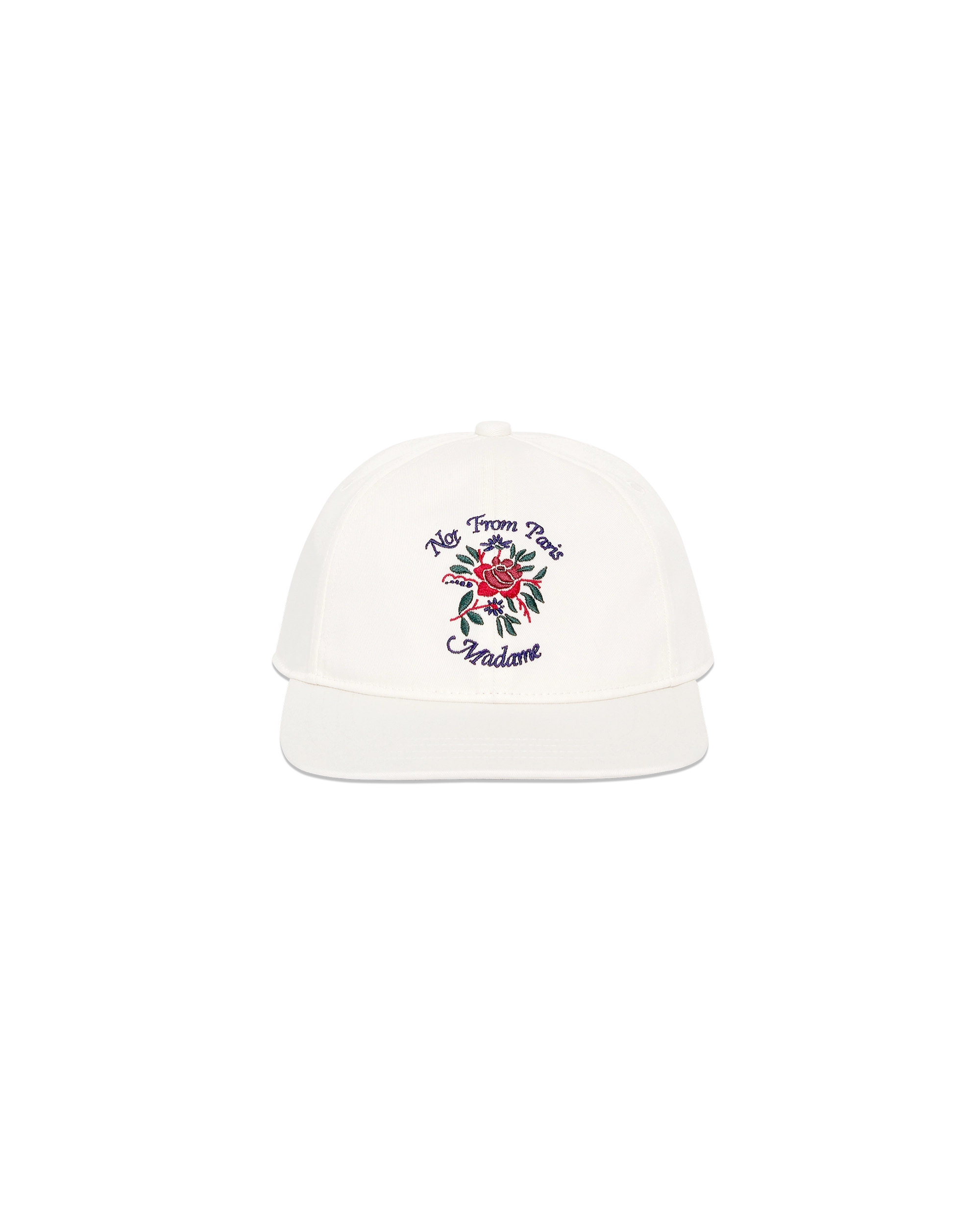 Drôle De Monsieur La Casquette Slogan Rose Cap Off White Baumwolle