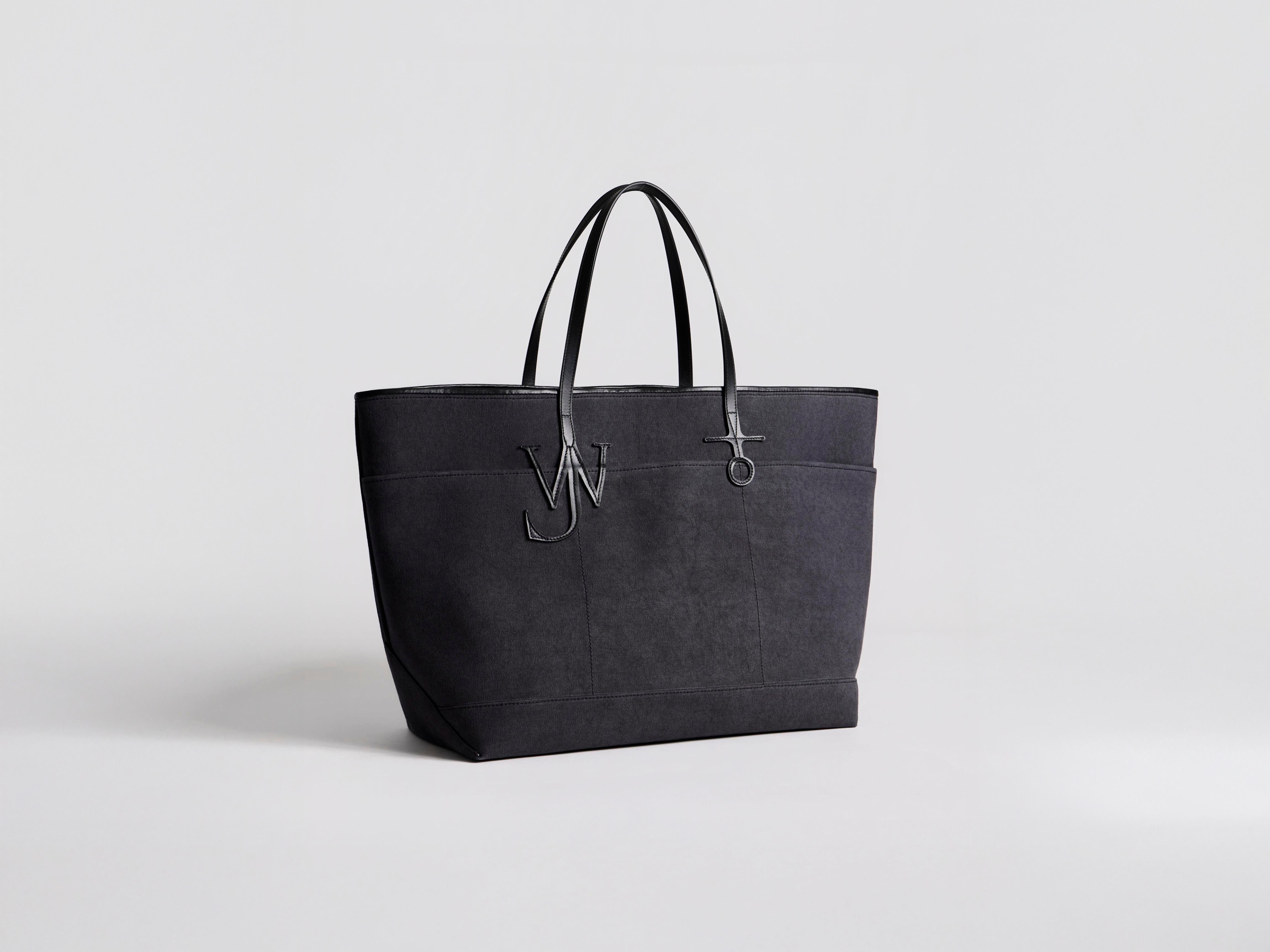 J.W.Anderson Bags XL Anchor Tote Canvas Leder Navy O/S