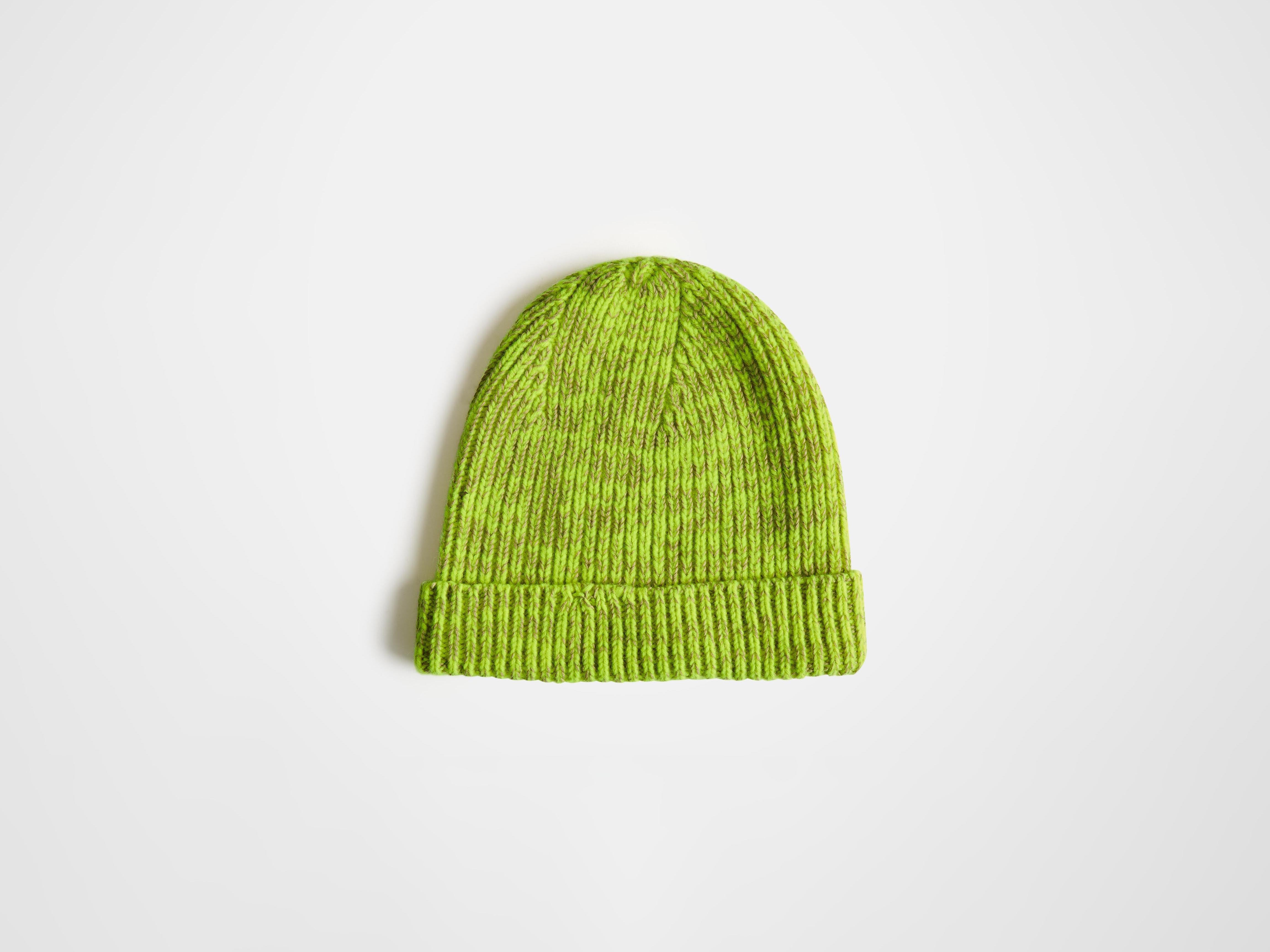 J.W.Anderson Mouline Beanie Mütze Neongelb Rippstrick