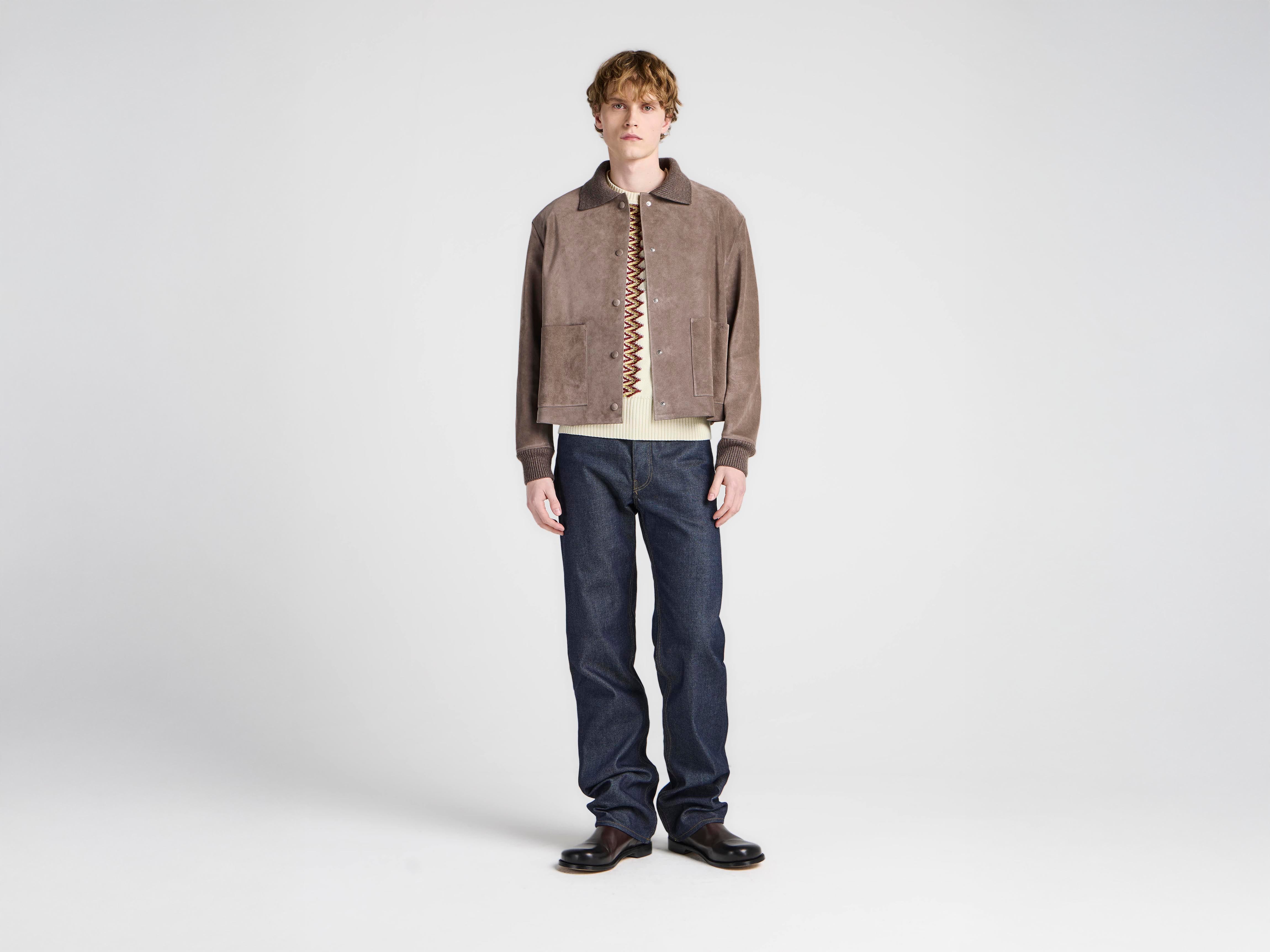 J.W.Anderson Coats Suede Jacket Wildlederjacke Mouse Grey