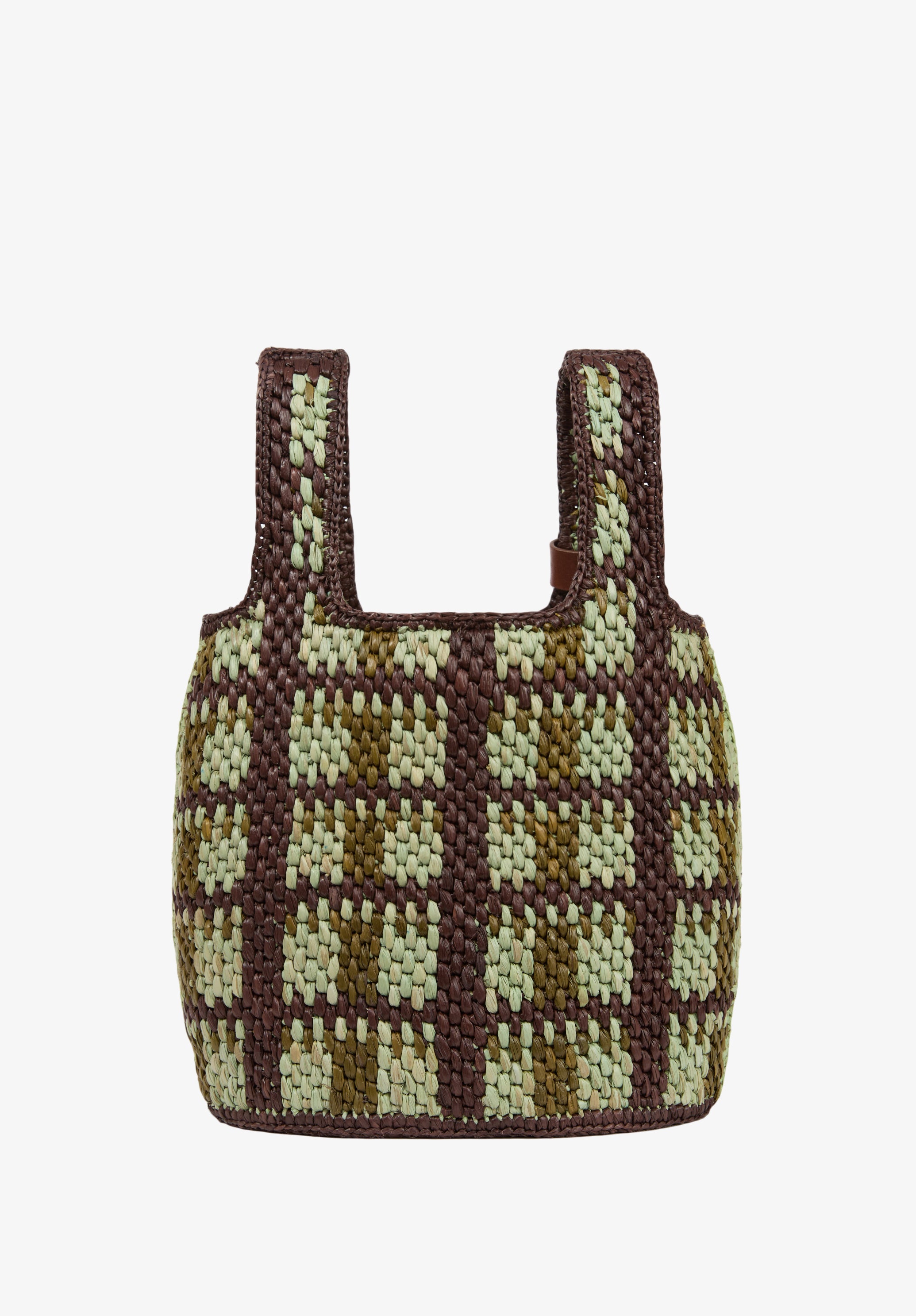 A.P.C. Pecan Bast Tasche grün TU Korb