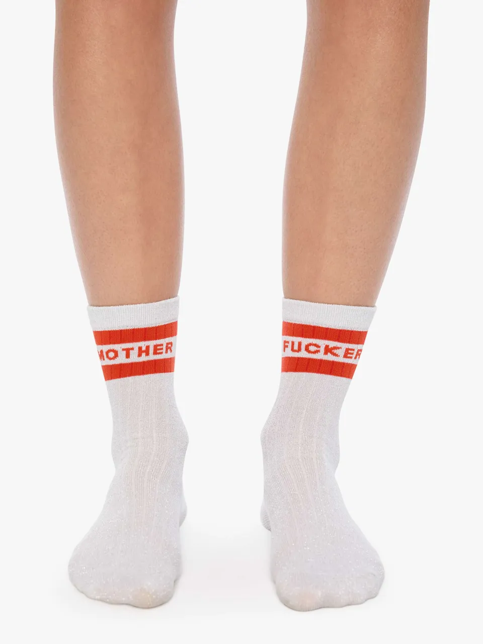 Mother The Half-Step Socken Star Dust Silber O/S Glitzer