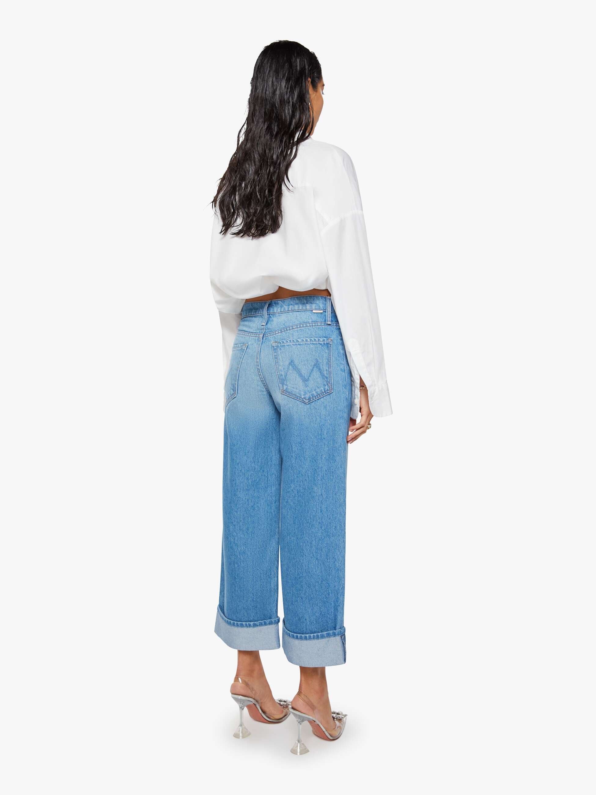 Mother SNACKS Smoothie Crop Cuff Jeans Secret Ingredient