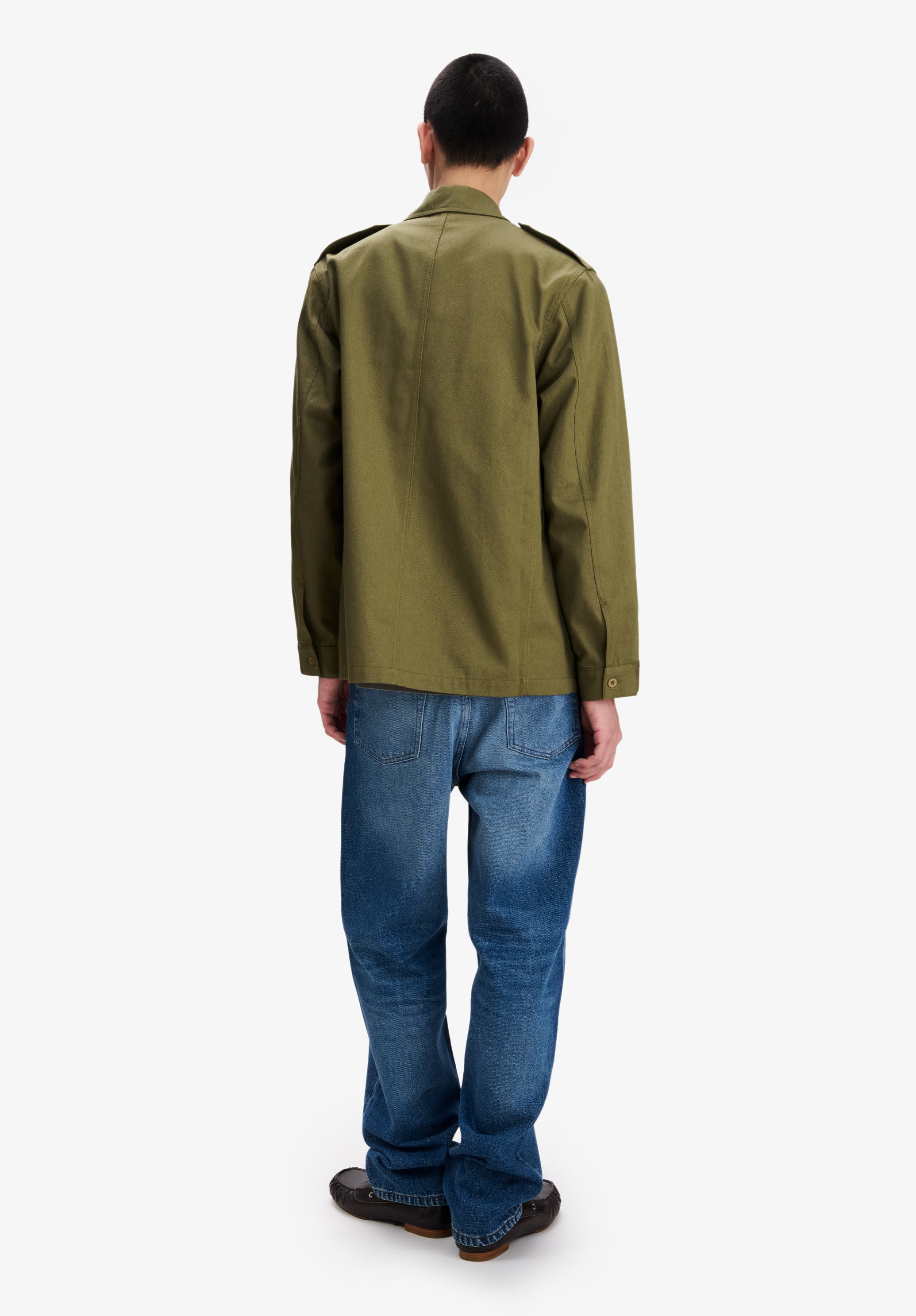 A.P.C. Military Jacke khaki Hornknöpfe