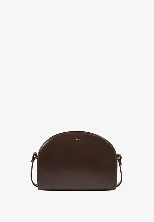 A.P.C. Demi-Lune Tasche Glattleder braun TU