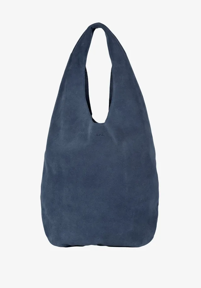 A.P.C. Neige Tasche Spaltleder blau 41,5cm