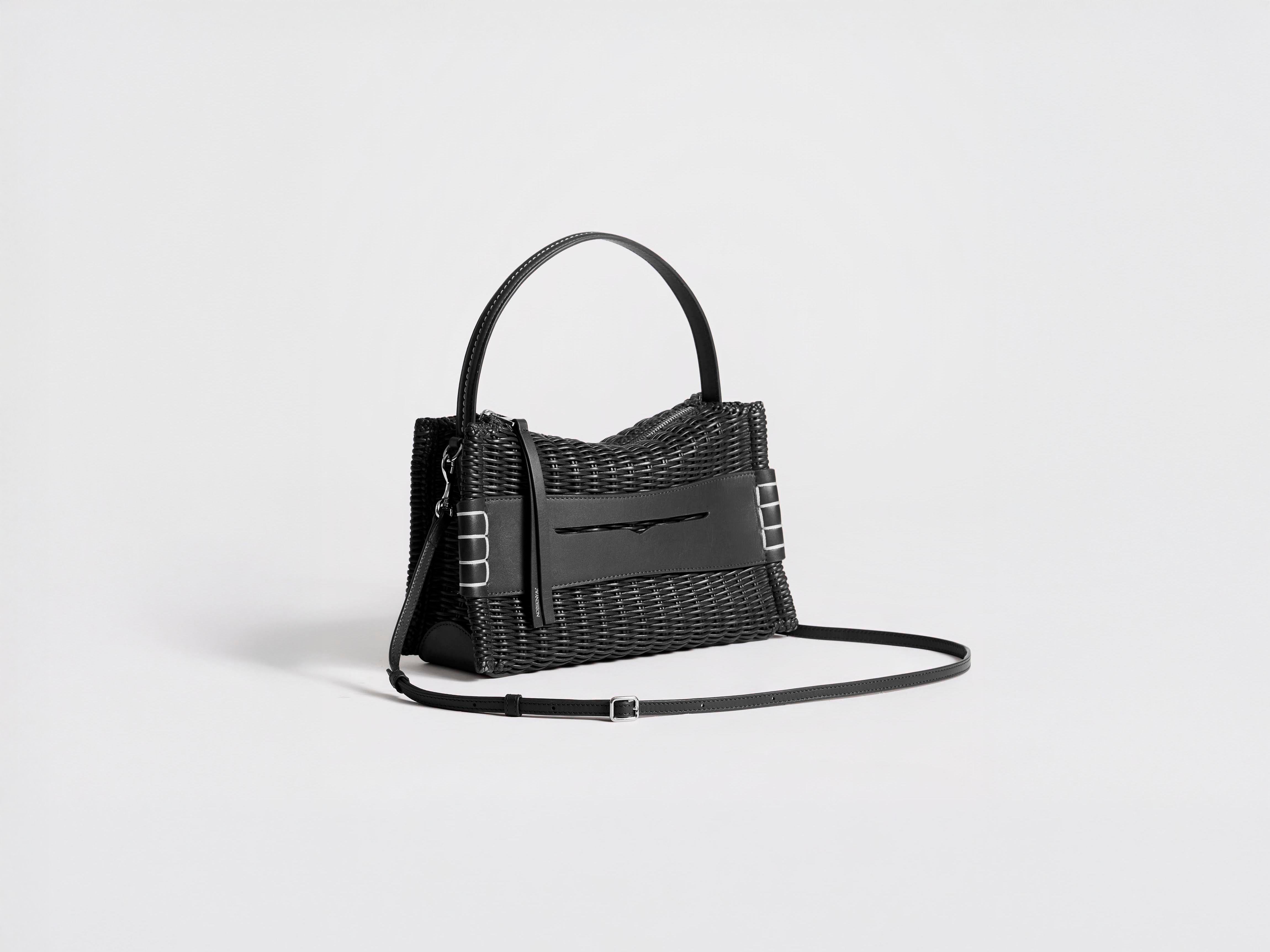 J.W.Anderson Loafer Bag Tasche schwarz geflochtenes Leder