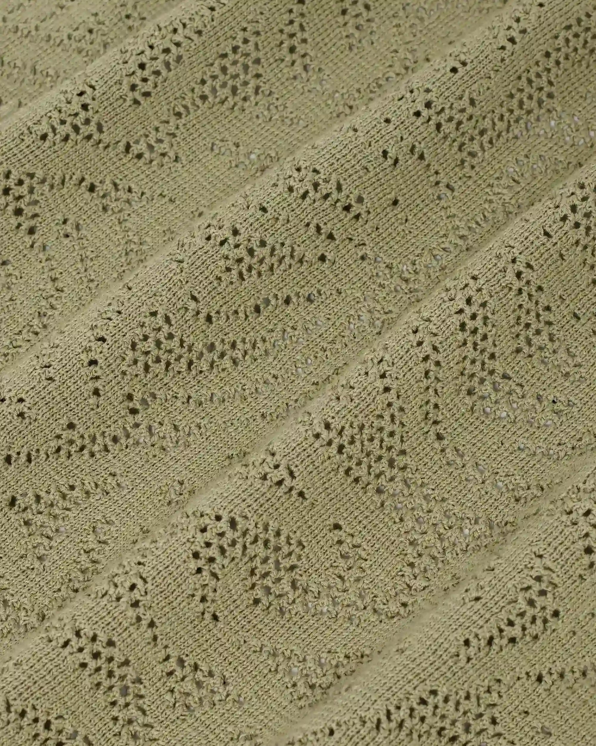 Drôle De Monsieur Chemise Maille Dentelle Hemd Khaki Baumwolle