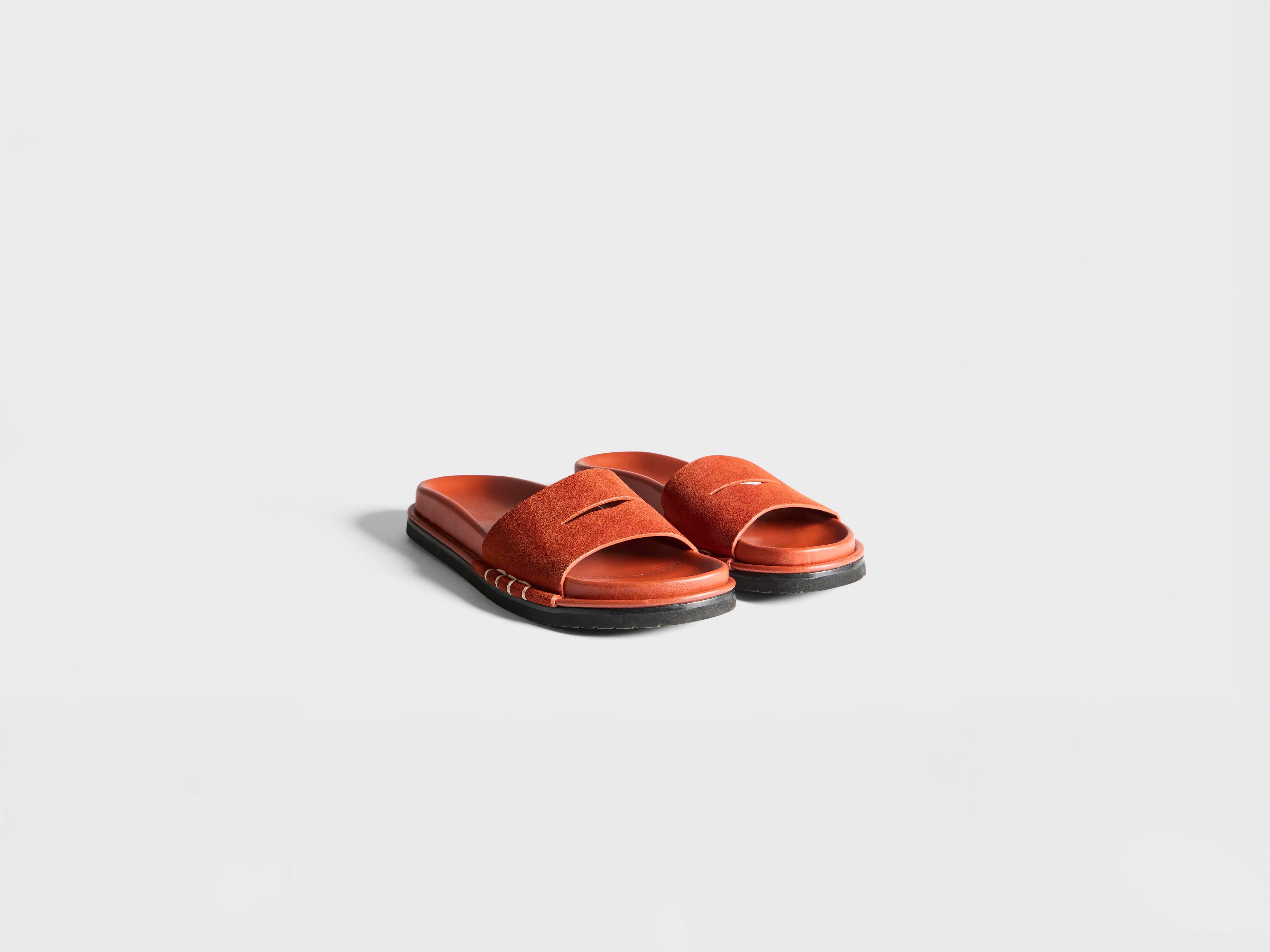 J.W.Anderson Fussbett Loafer Slides Pantoletten Rost Damen