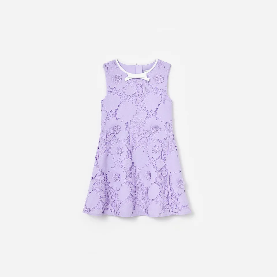 Self Portrait Lilac Lace Kinderkleid Lila 5/6 Spitze Schleife