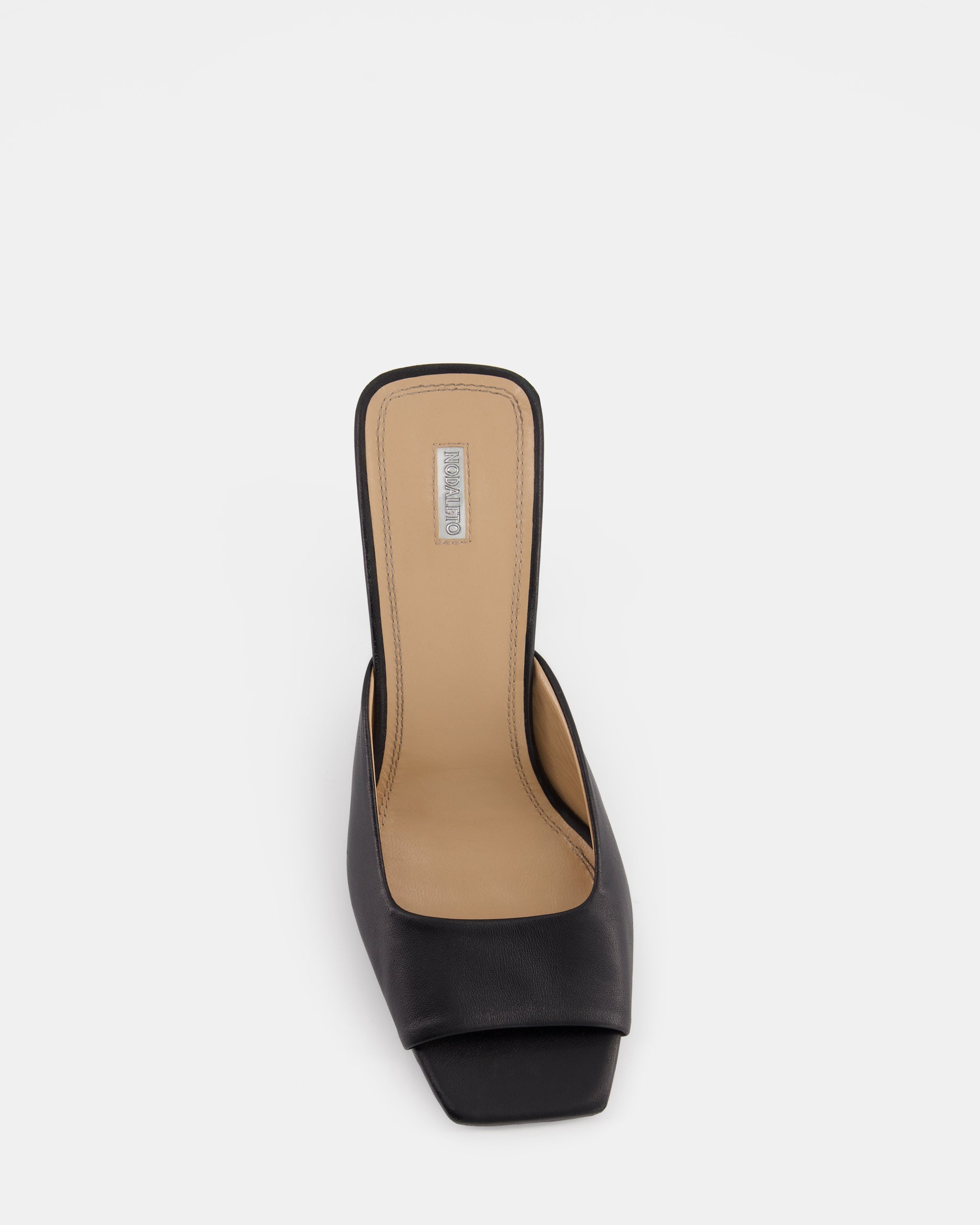 Nodaleto Nodstalgia Brooke Mules Black Nappa 9cm
