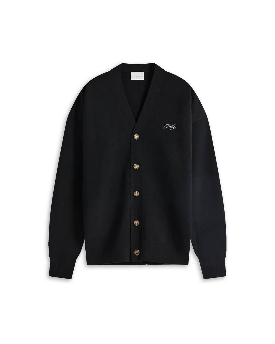 Drôle De Monsieur Le Cardigan Drôle Cardigan Wolle Schwarz
