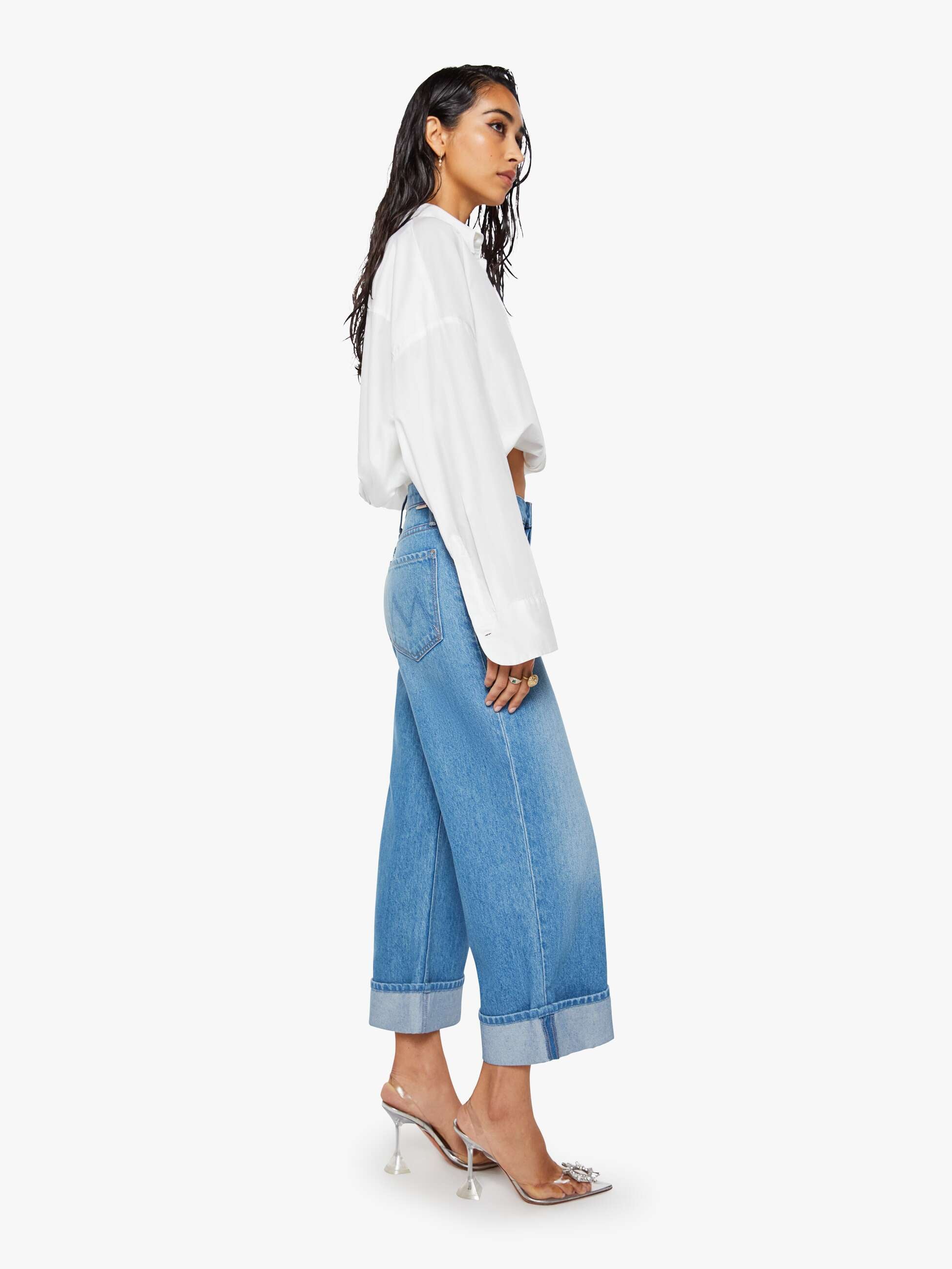 Mother SNACKS Smoothie Crop Cuff Jeans Secret Ingredient