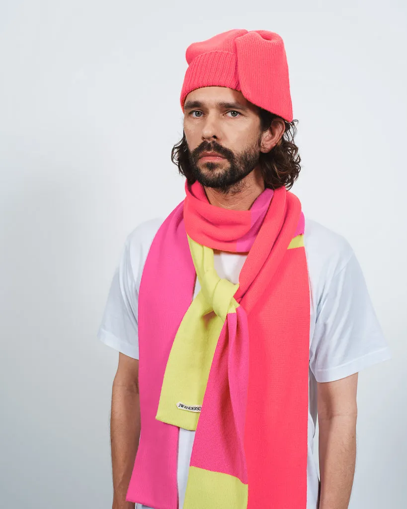 J.W.Anderson Knotted Beanie Mütze Neon Orange OS
