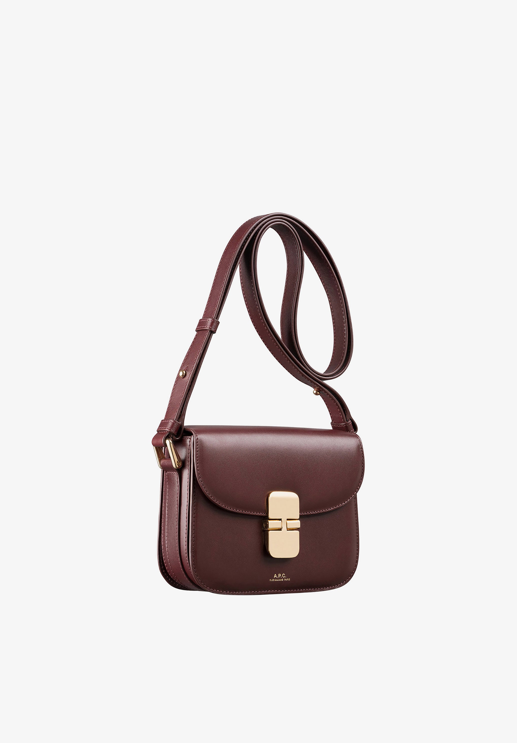 A.P.C. Grace Mini Tasche Glattleder Umhängeriemen