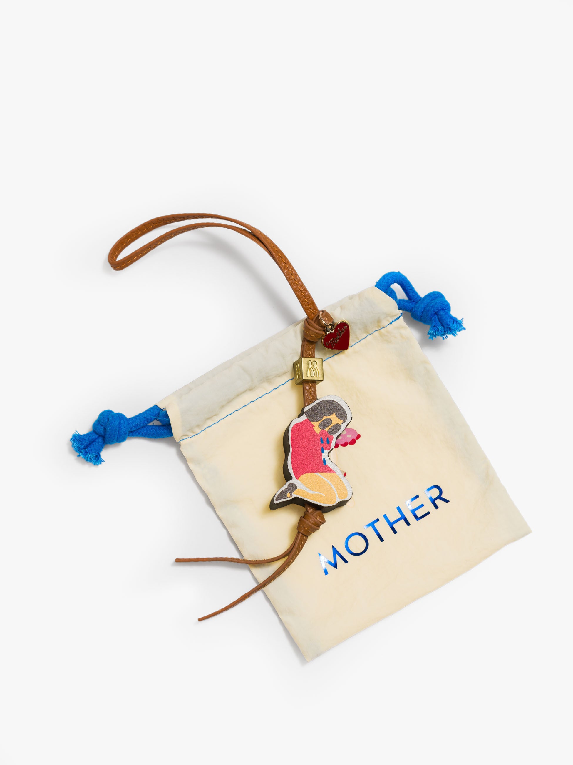 Mother The Bag Charm Taschenanhänger Don't Be Sad Leder