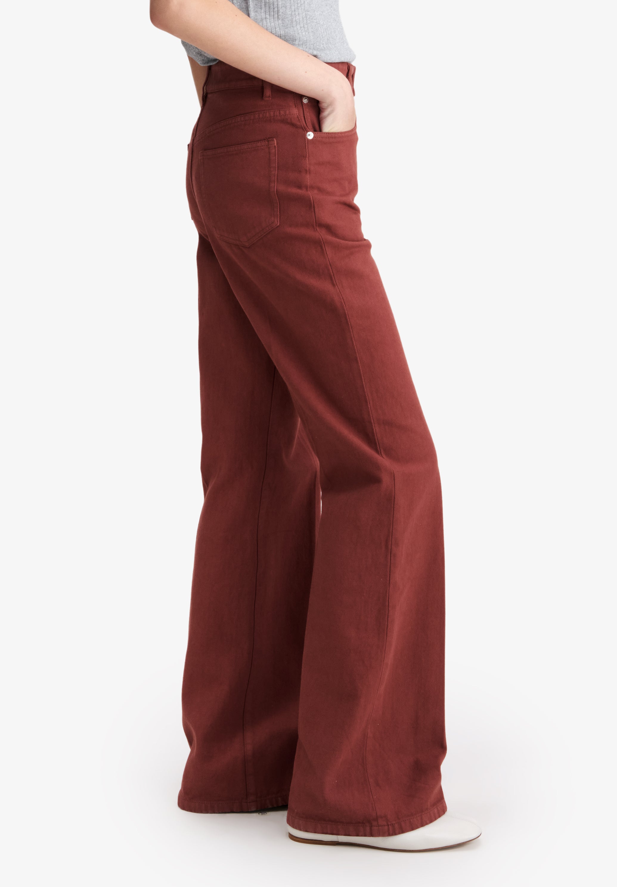 A.P.C. Domino Jeans High Waist gerade recycelte Baumwolle