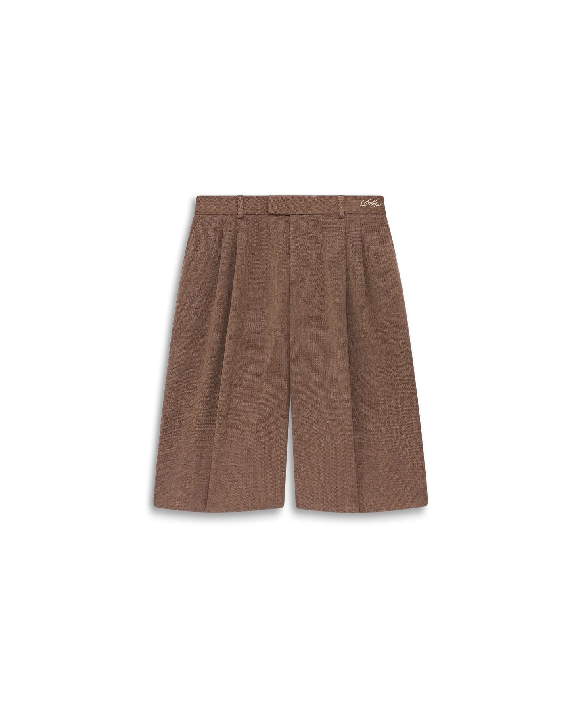 Drôle De Monsieur Short Tailleur Shorts Braun Wolle
