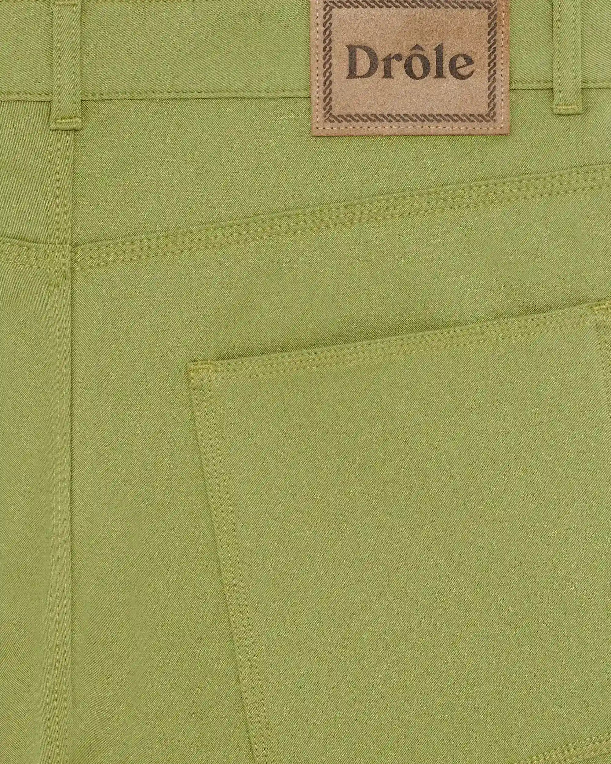 Drôle De Monsieur Pantalon Baggy Coton Hose Oliv Oversize Carpenter