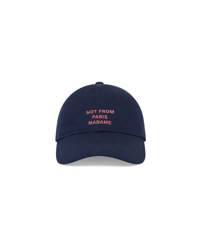 Drôle De Monsieur Slogan Cap Cap Navy OS Baumwolle