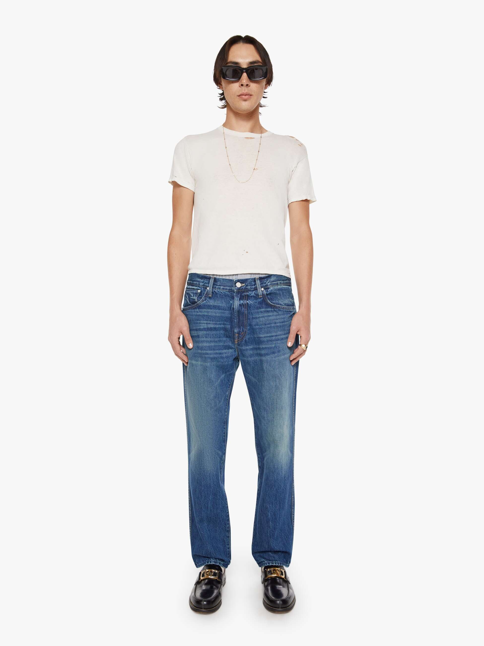 Mother The Bronco Jeans I'll Have My Usual Herren Blau