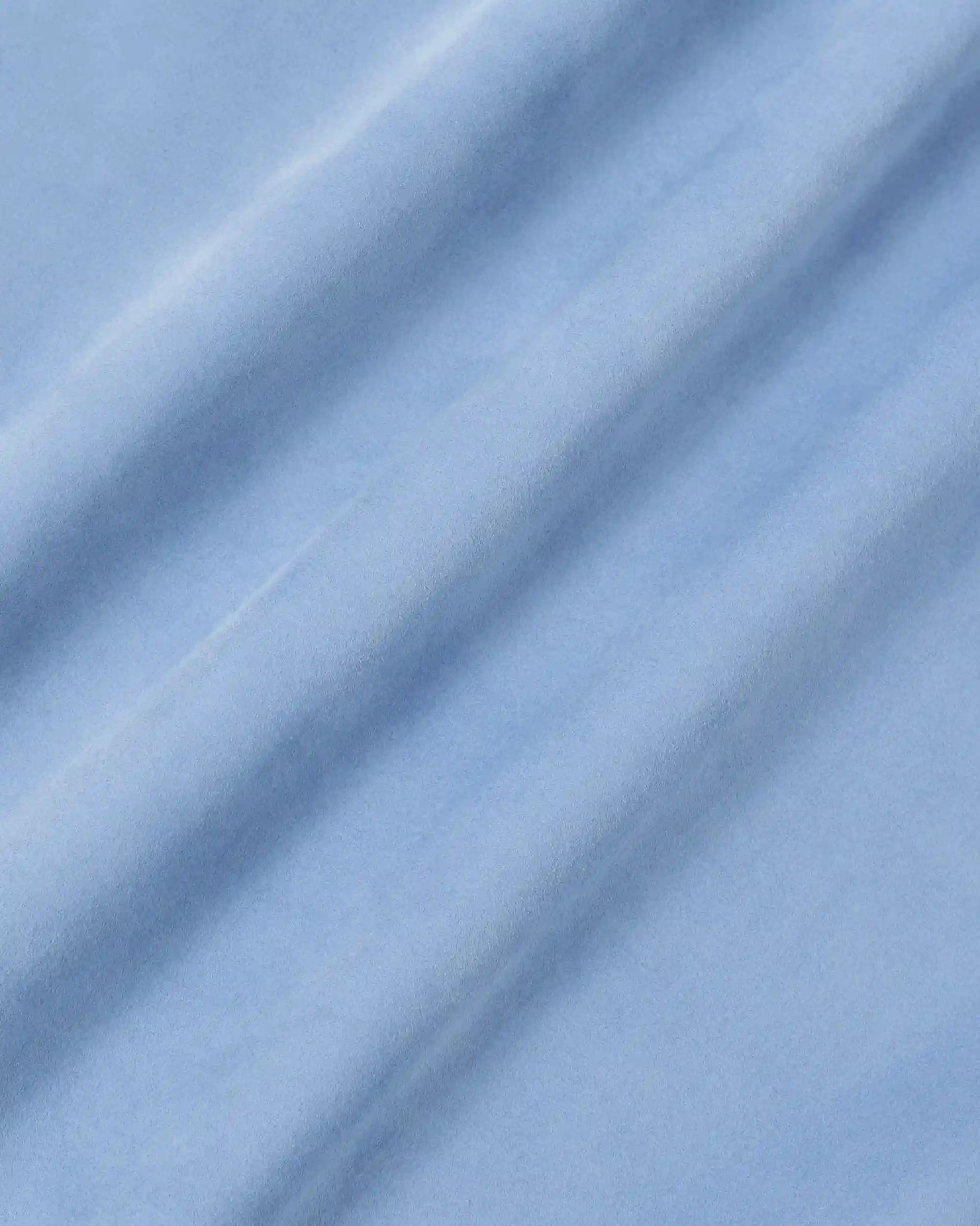 Drôle De Monsieur Chemise Suède Perforée Lederhemd Hellblau