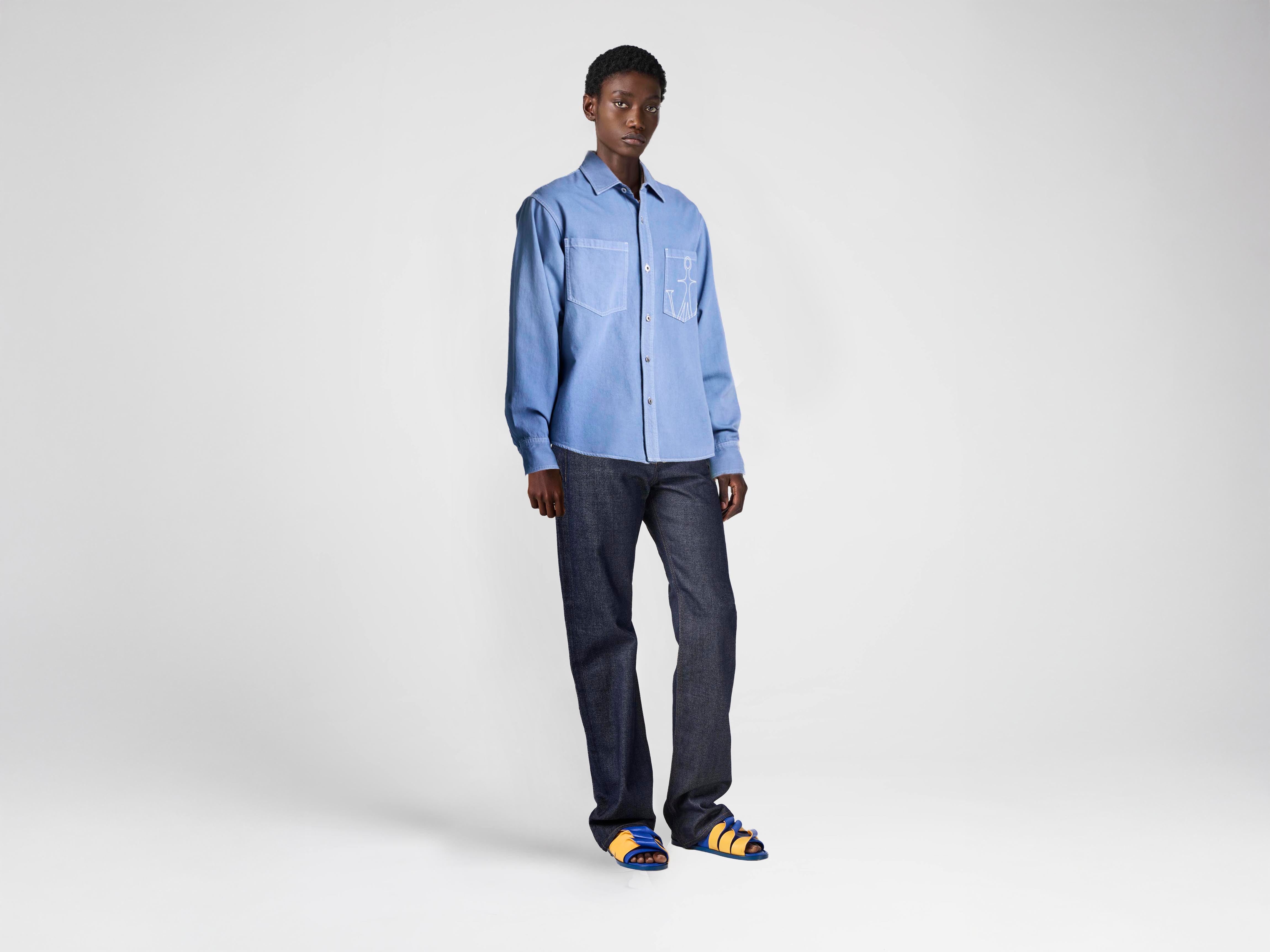 J.W.Anderson Shirts Oversized Hemd Damen French Blue