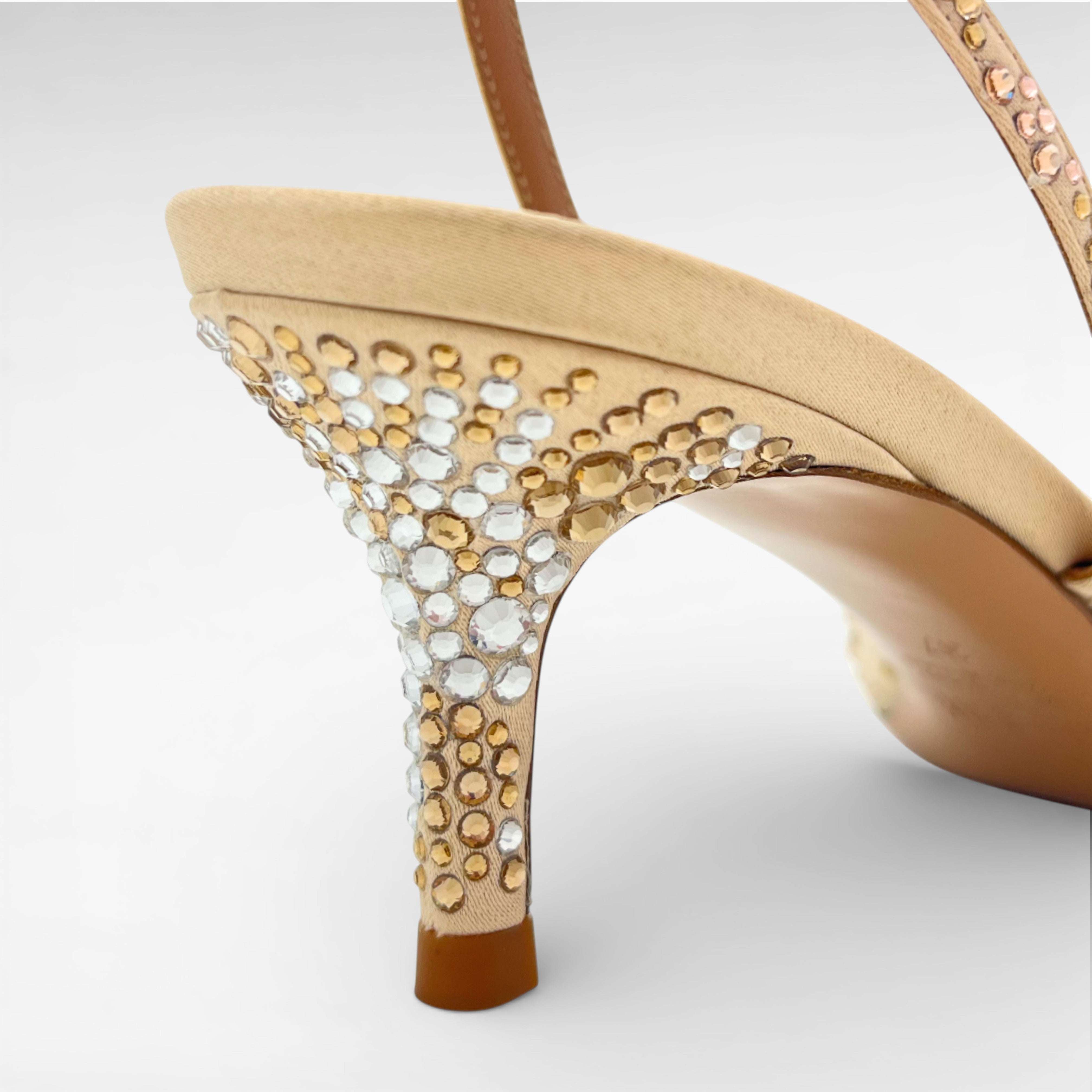 Gedebe Anitta Slingback Pumps Spitz Kristalle