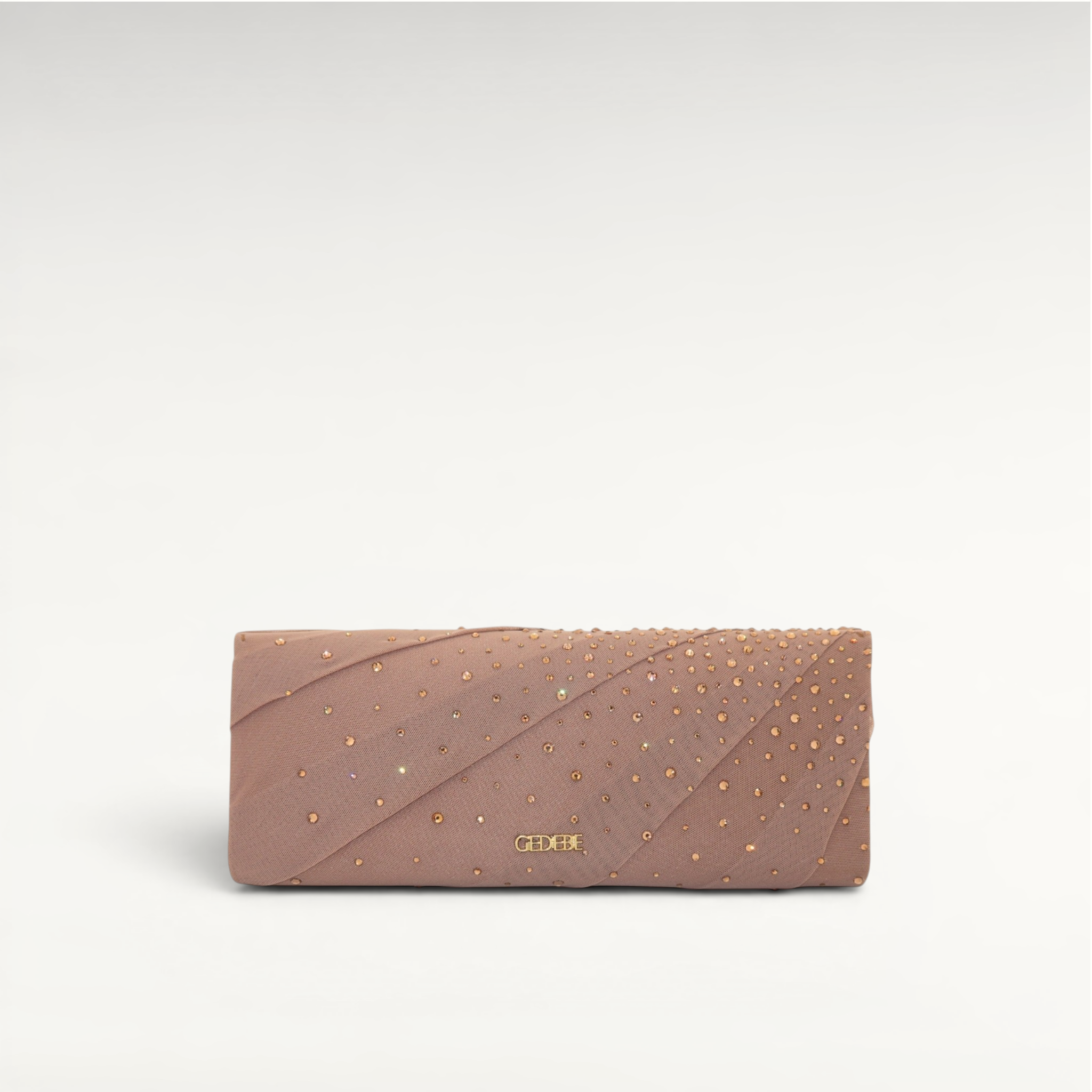 Gedebe Envelope Drapée Clutch Tüll Kristalle