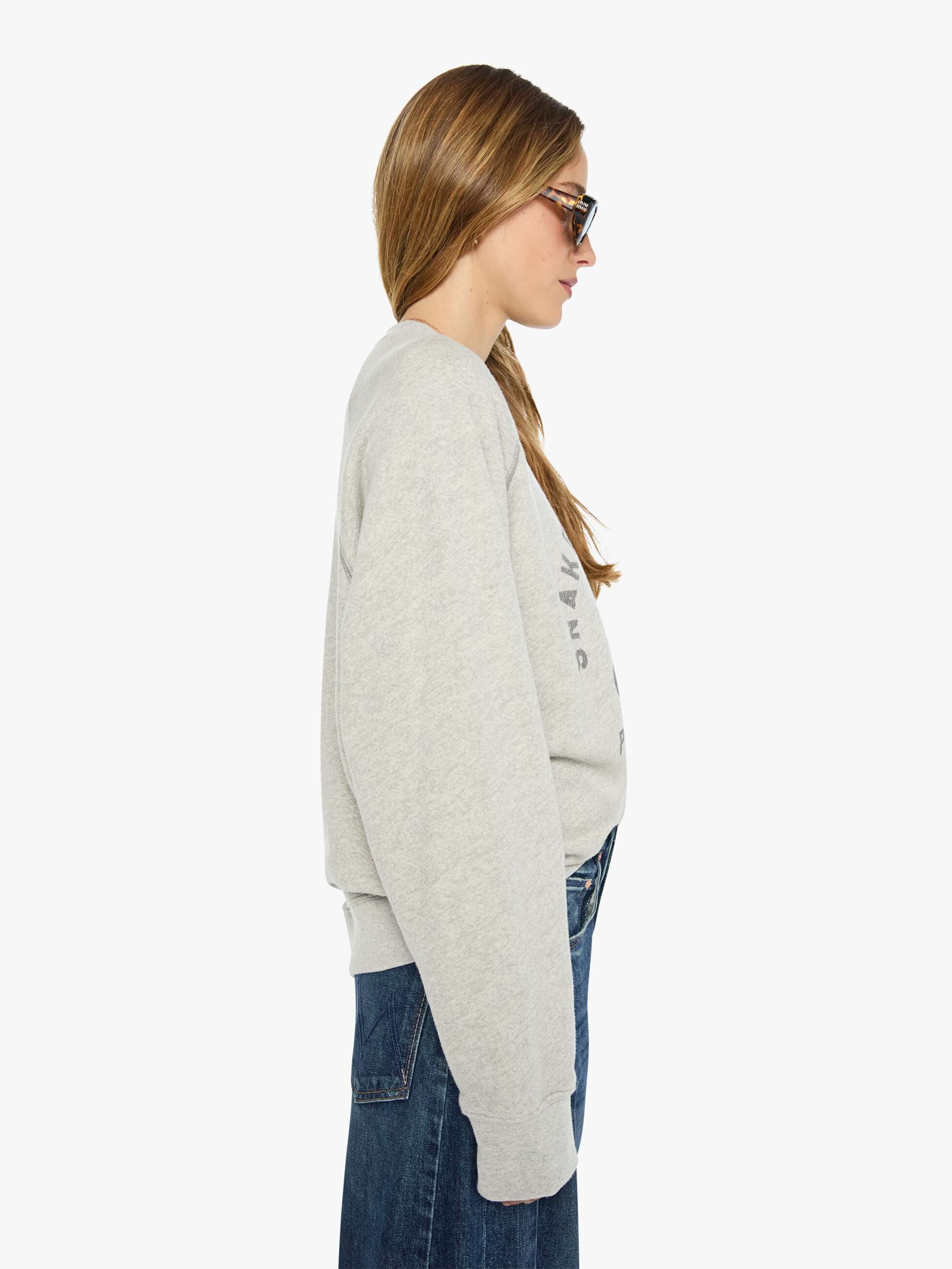 Mother The Champ Sweatshirt Snake Oil Motors Grau