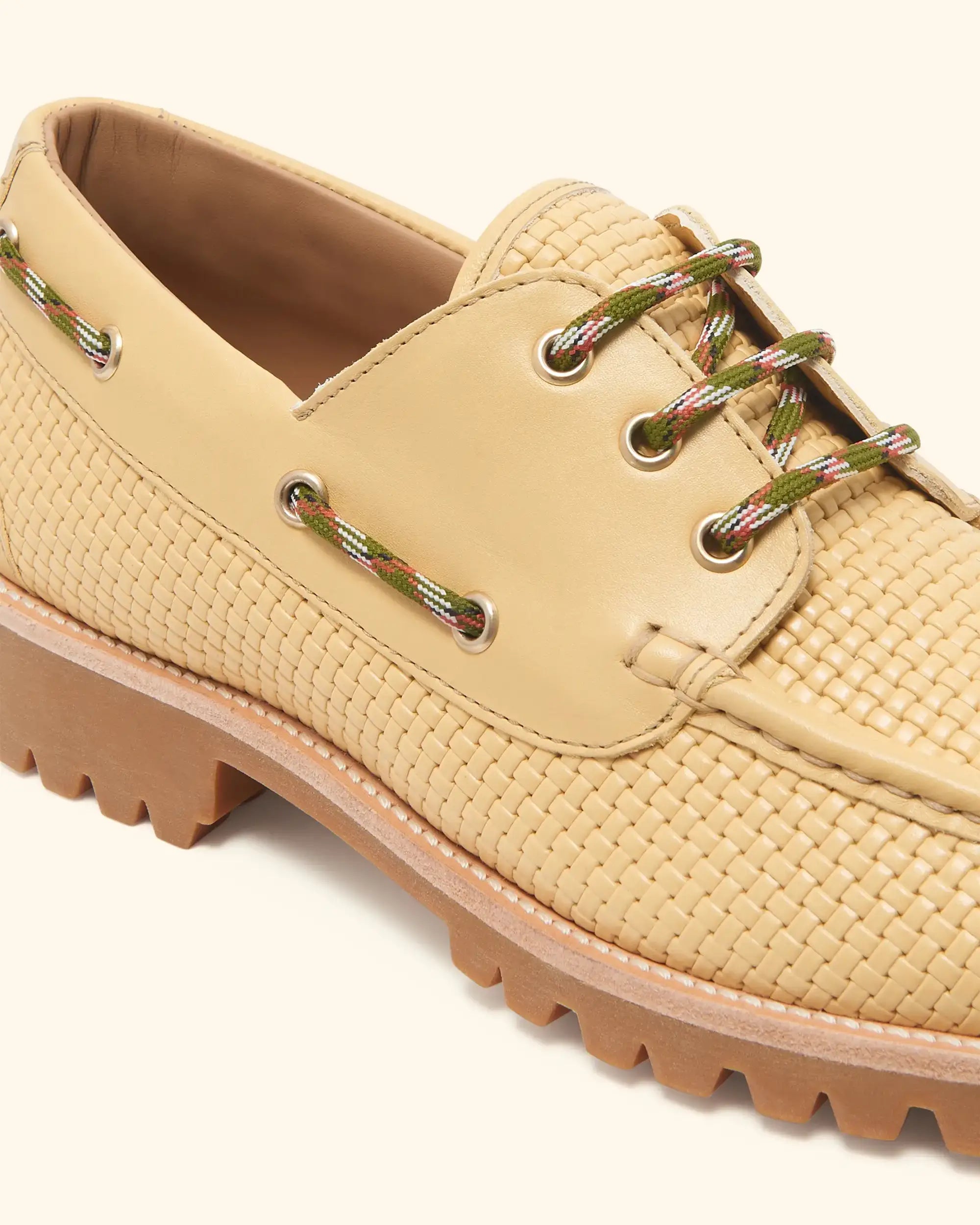 Drôle De Monsieur Bateau Bootsschuh gelb Leder