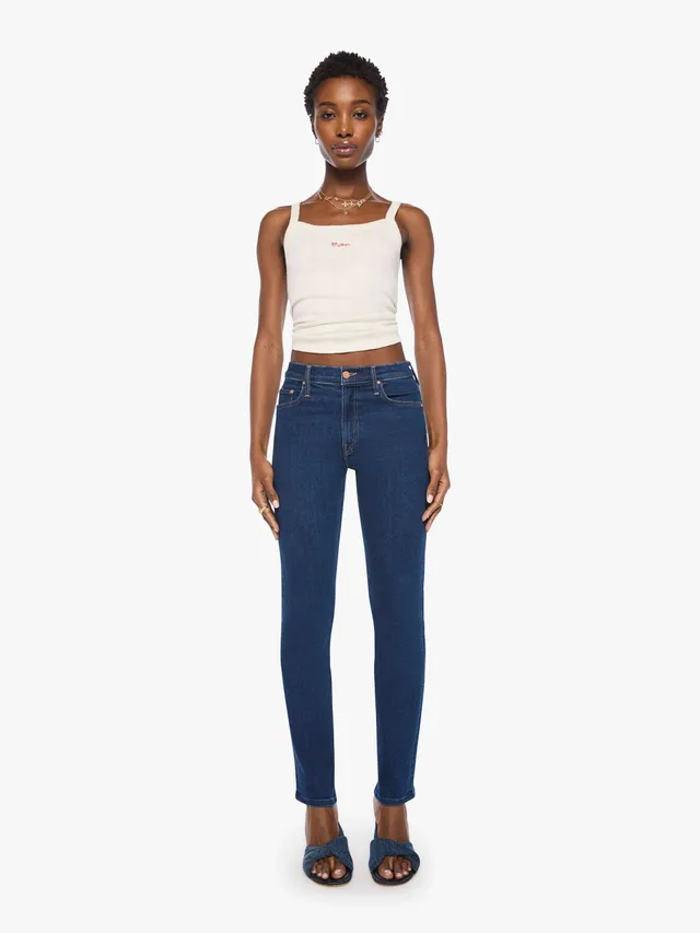 Mother Denim The Mid Rise Rider Skimp Jeans Retrograde Rodeo