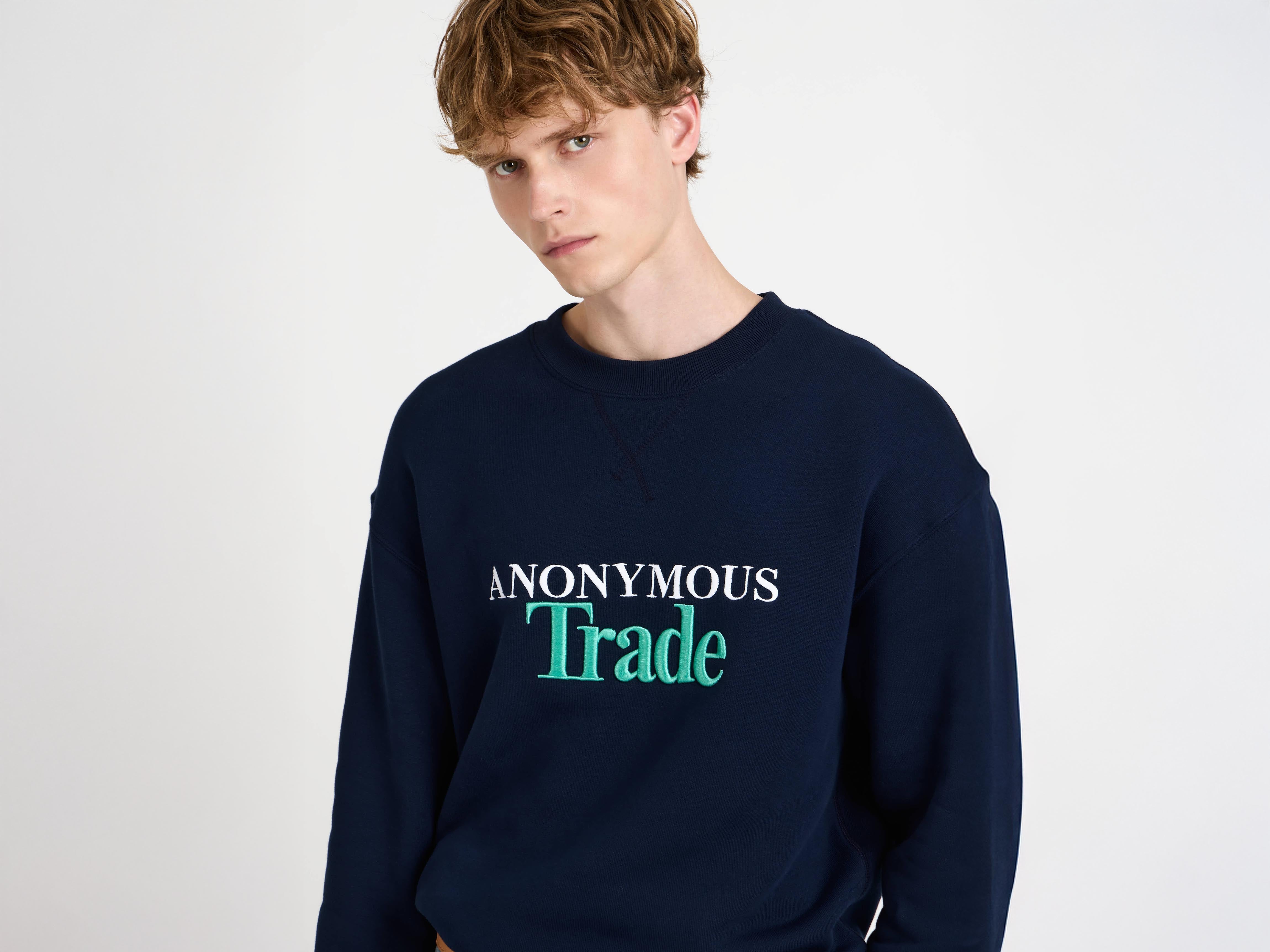 J.W.Anderson Anonymous Trade Sweatshirt Navy Herren