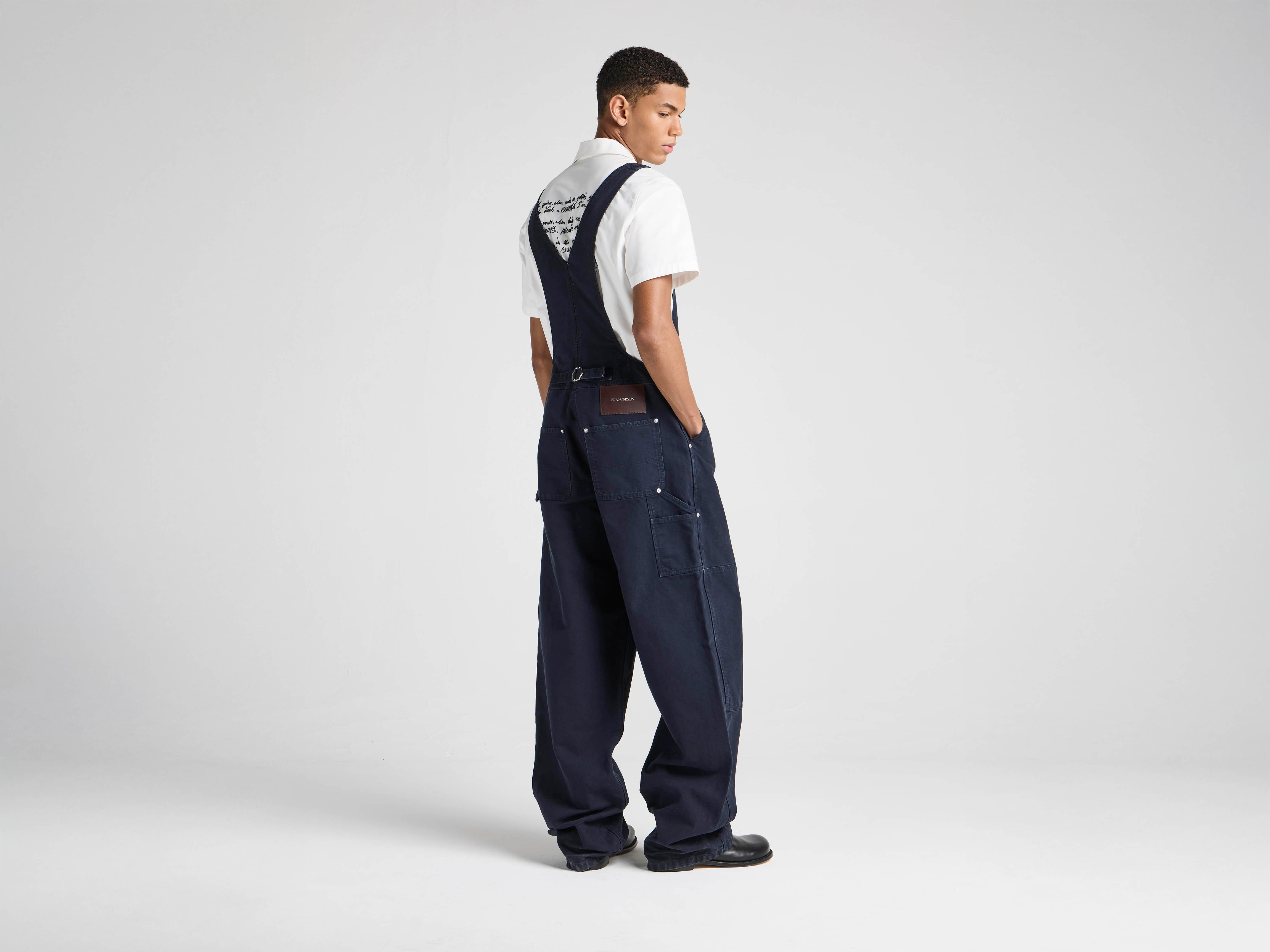 JW Anderson x Guinness Latzhose Indigo Baumwolle Unisex