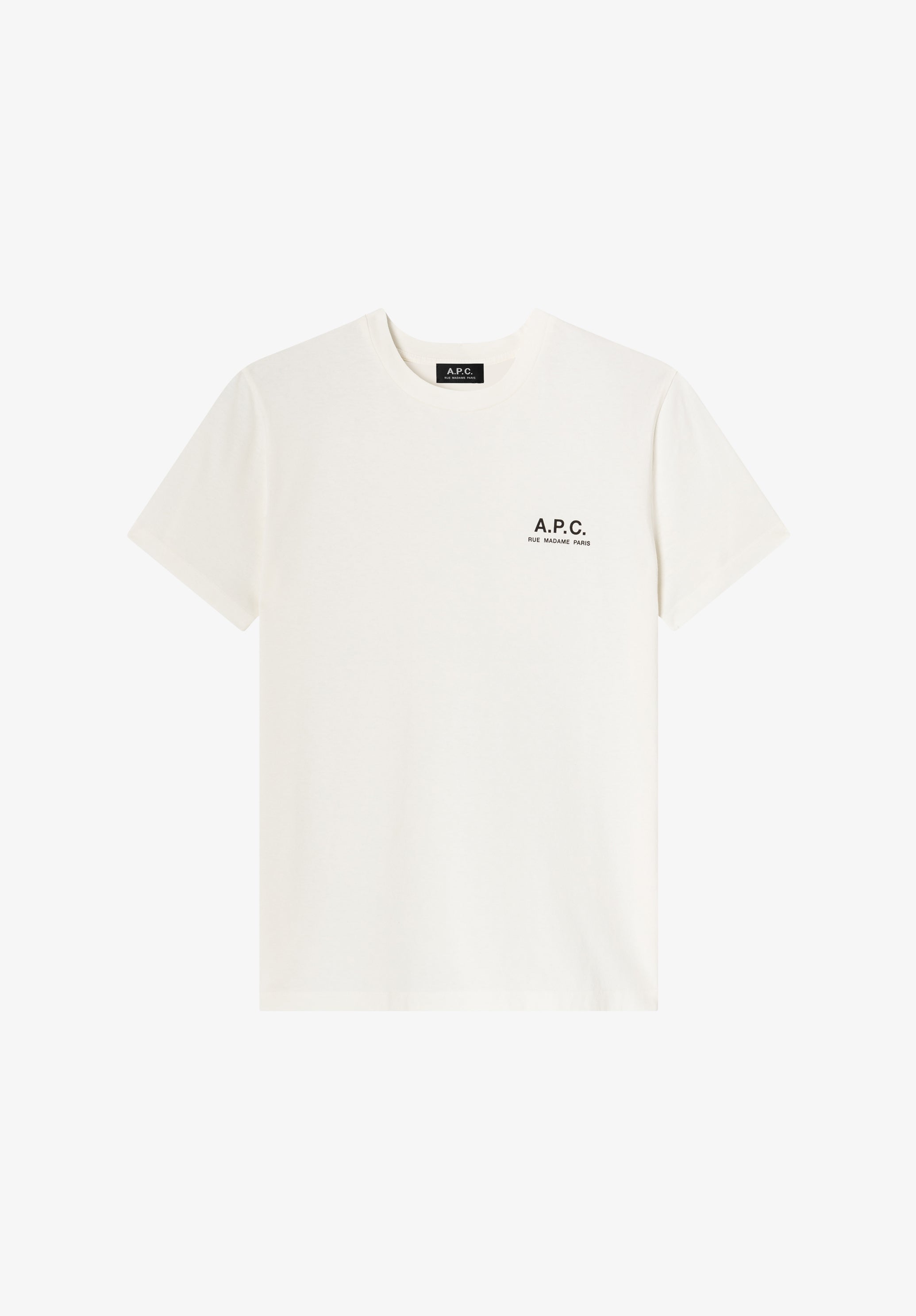 A.P.C. Rue Madame T-Shirt cremeweiß Bio-Baumwolle