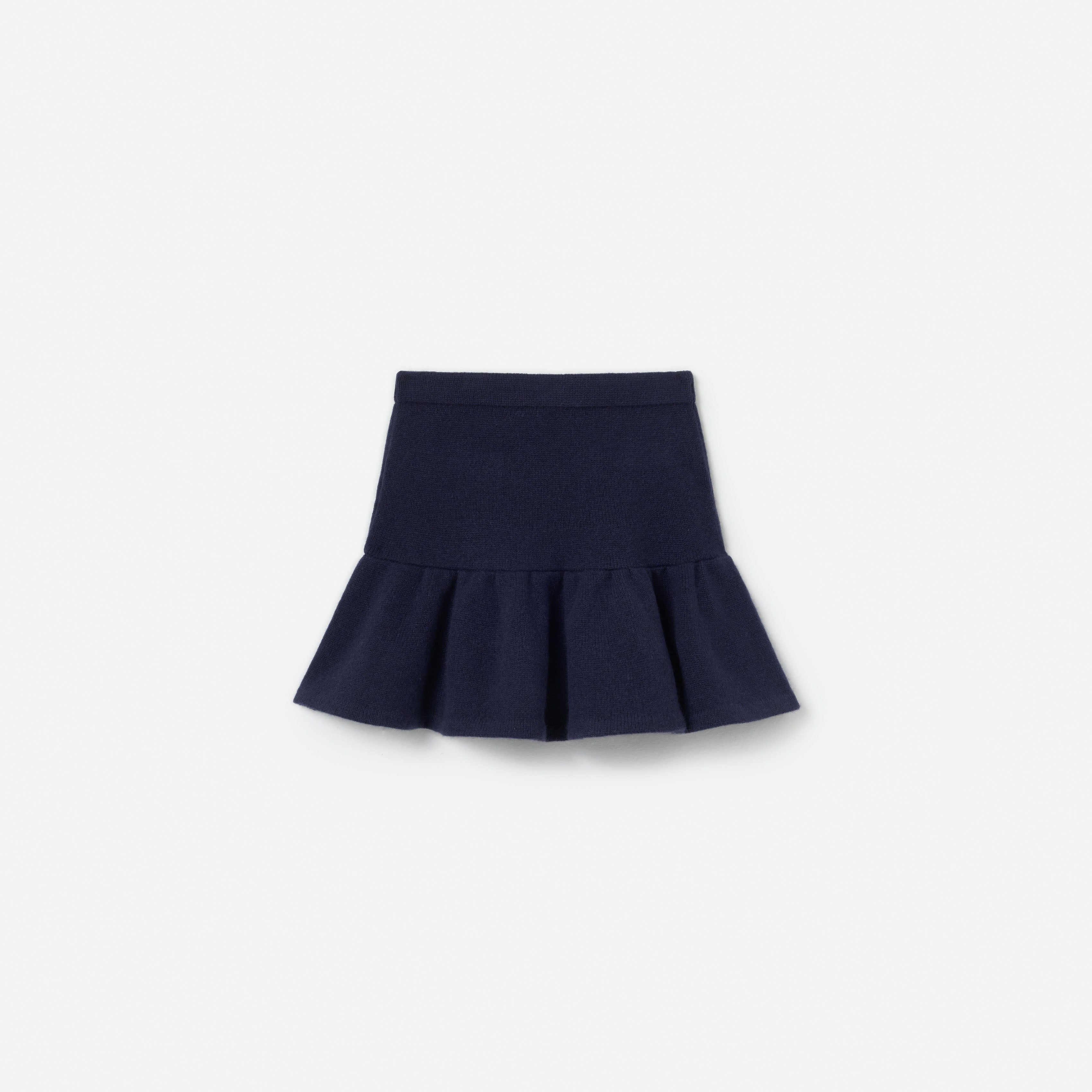 Self Portrait Navy Wool Knit Skirt Strickrock Navy Blau