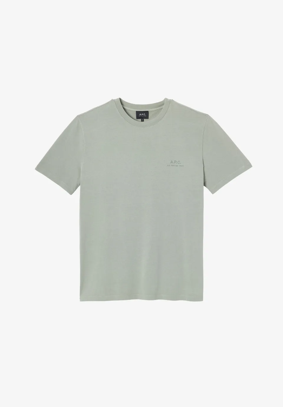 A.P.C. T-Shirt Rue Madame graugrün Bio Gr. M