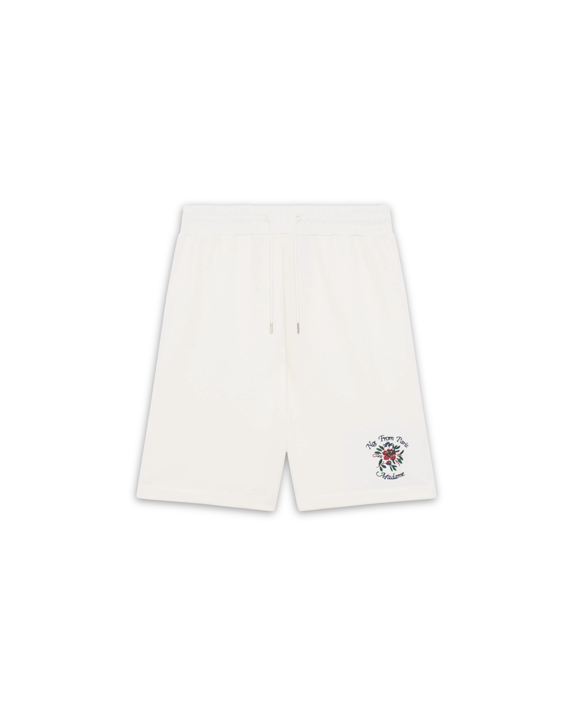 Drôle de Monsieur Le Short Slogan Rose Shorts Off-White Baumwolle