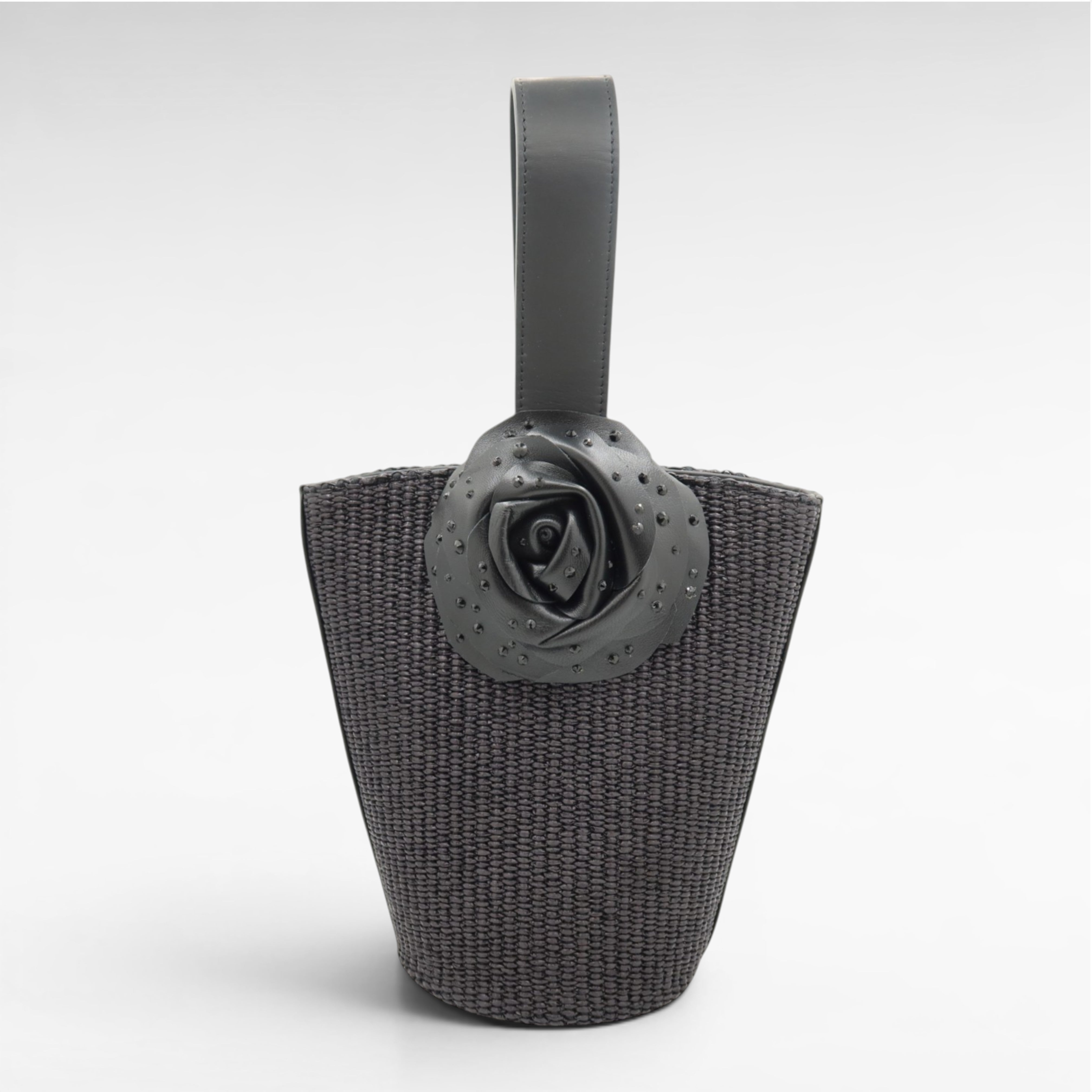 Gedebe Paloma Beuteltasche Raffia Leder 15x24