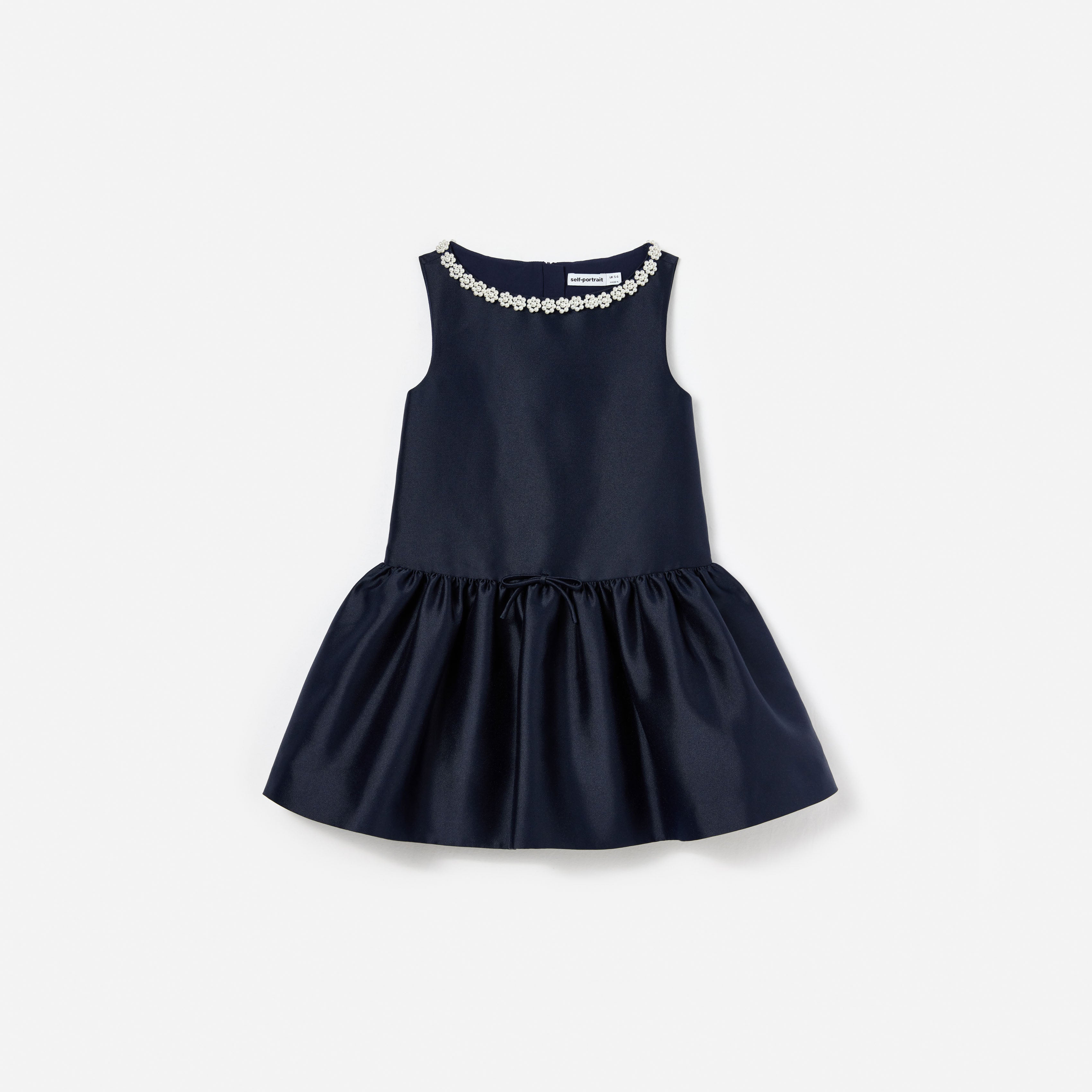 Self Portrait Kinder Kleid Navy Taft Perlen Gr. 3-12 J.
