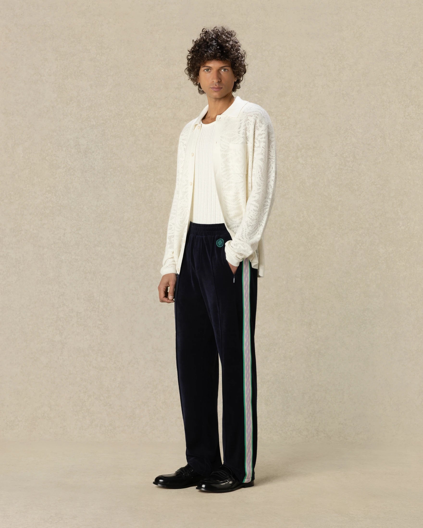 Drôle De Monsieur Tracksuits Velvet Trainingshose Navy Baumwolle