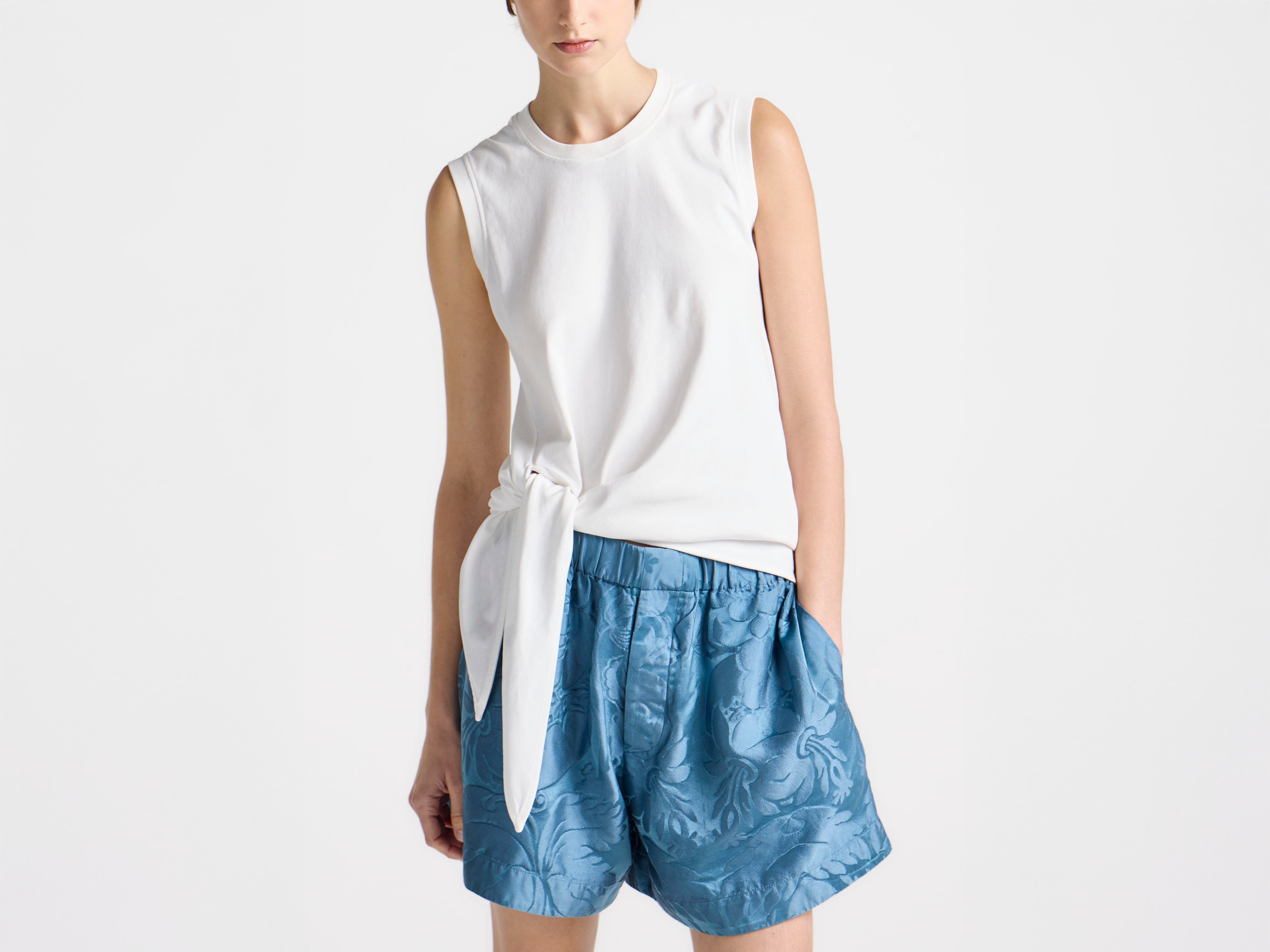J.W.Anderson Hem Knot Tank Top Weiß Jersey